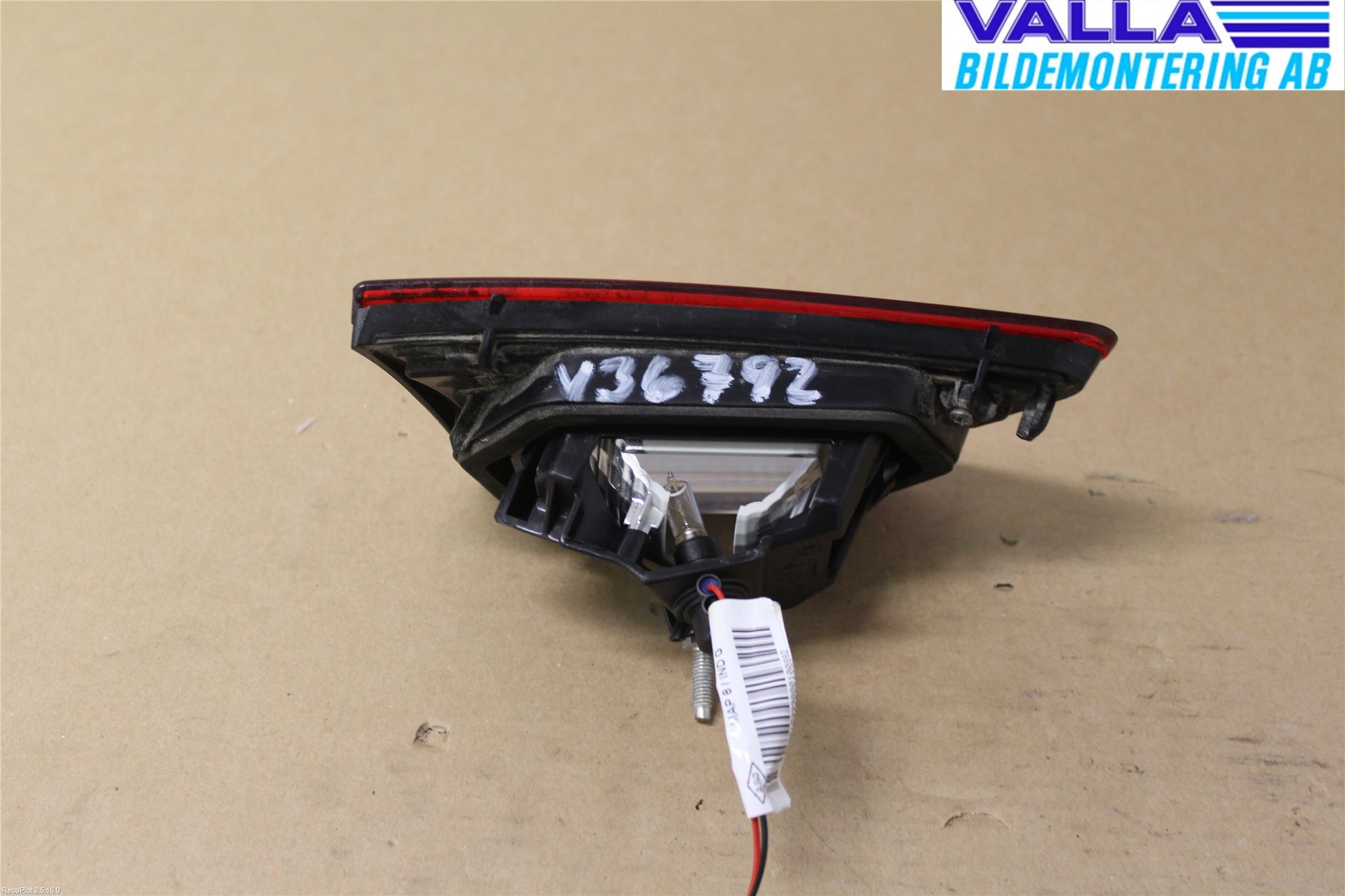 Renault CLIO IV 12-16 Bakljus Lucka Hö