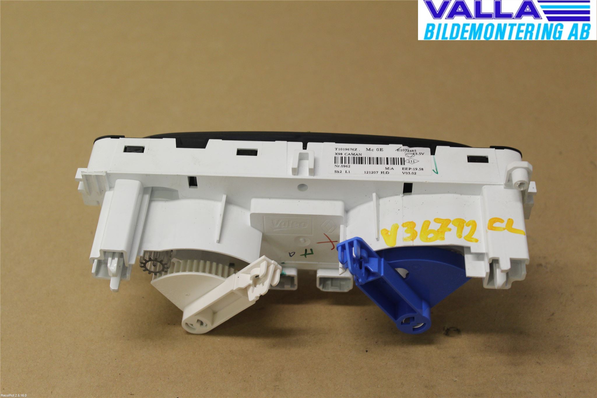 Renault CLIO IV 12-16 Värmereglage