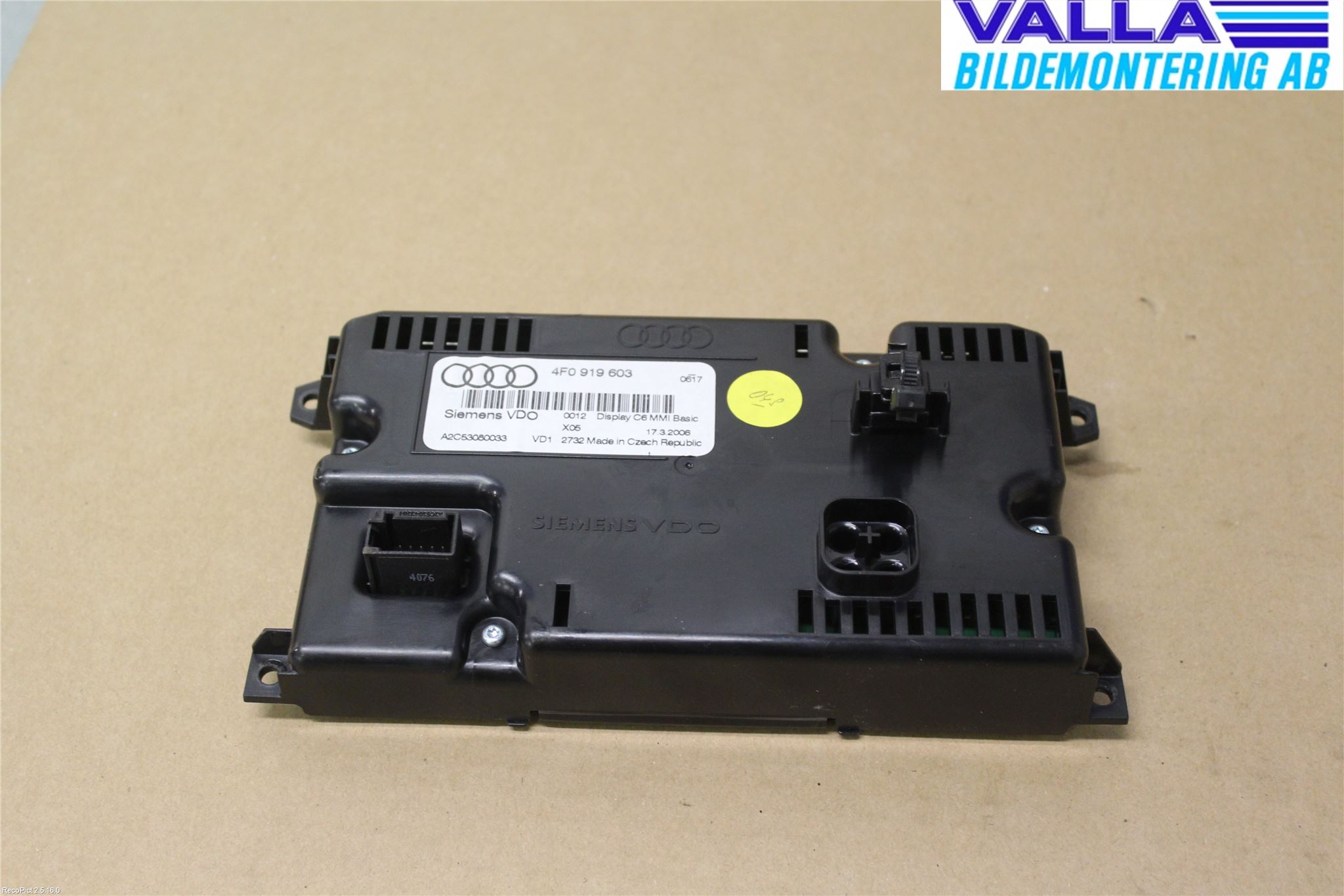 Audi A6/S6     05-11 Multifunktionsdisplay