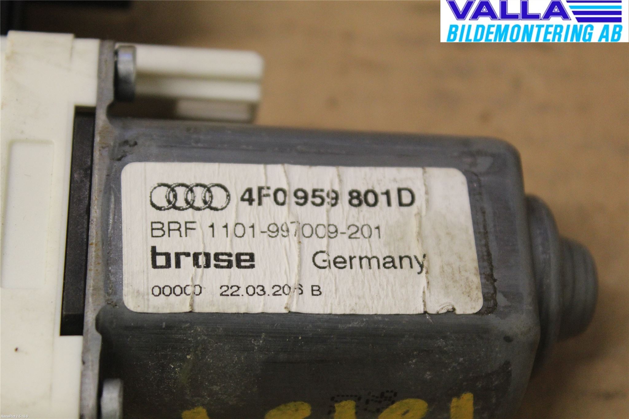 Audi A6/S6     05-11 Fönsterhissmotor