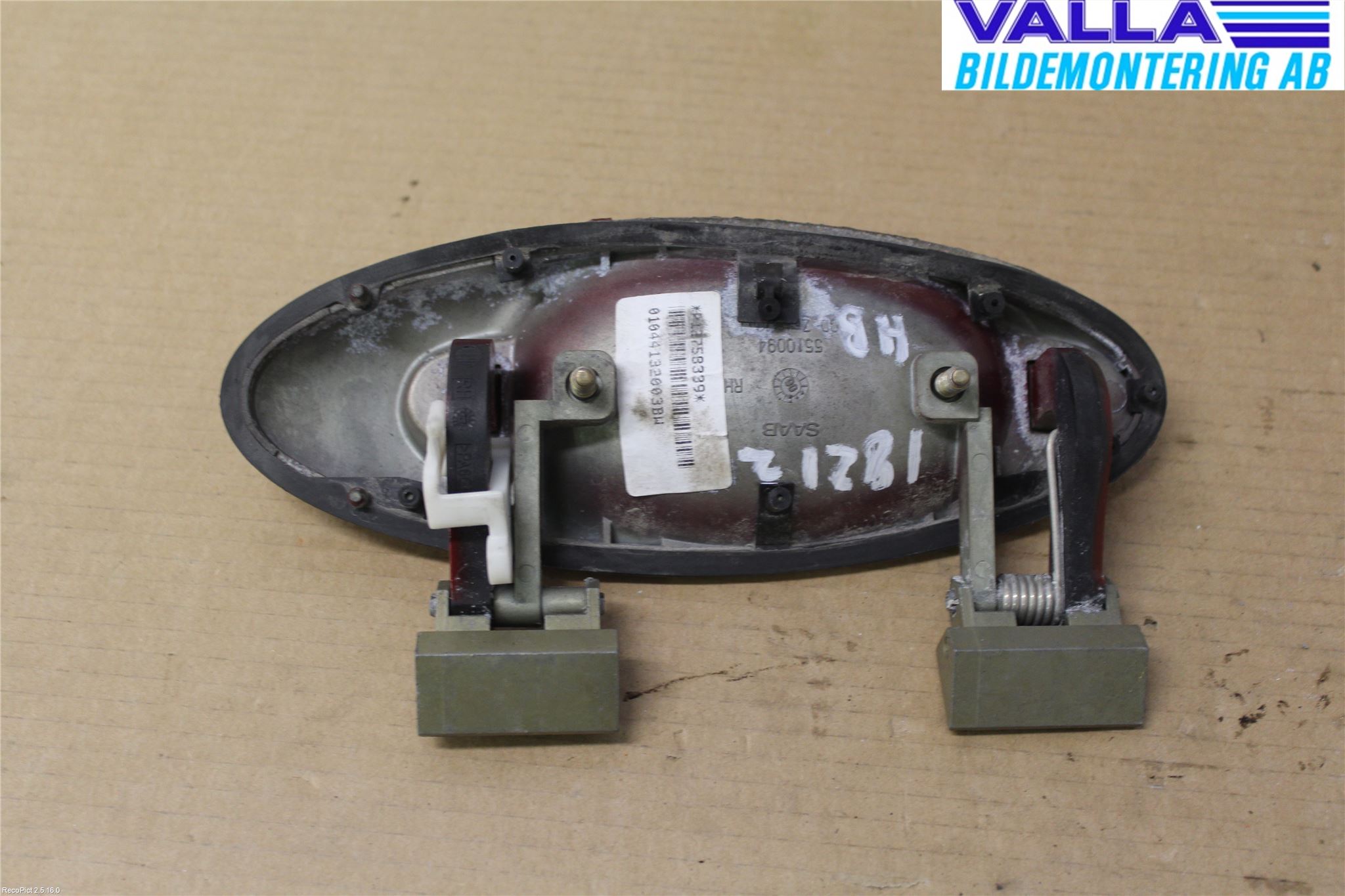 Saab 9-5     06-10 Dörrhandtag Yttre Hö