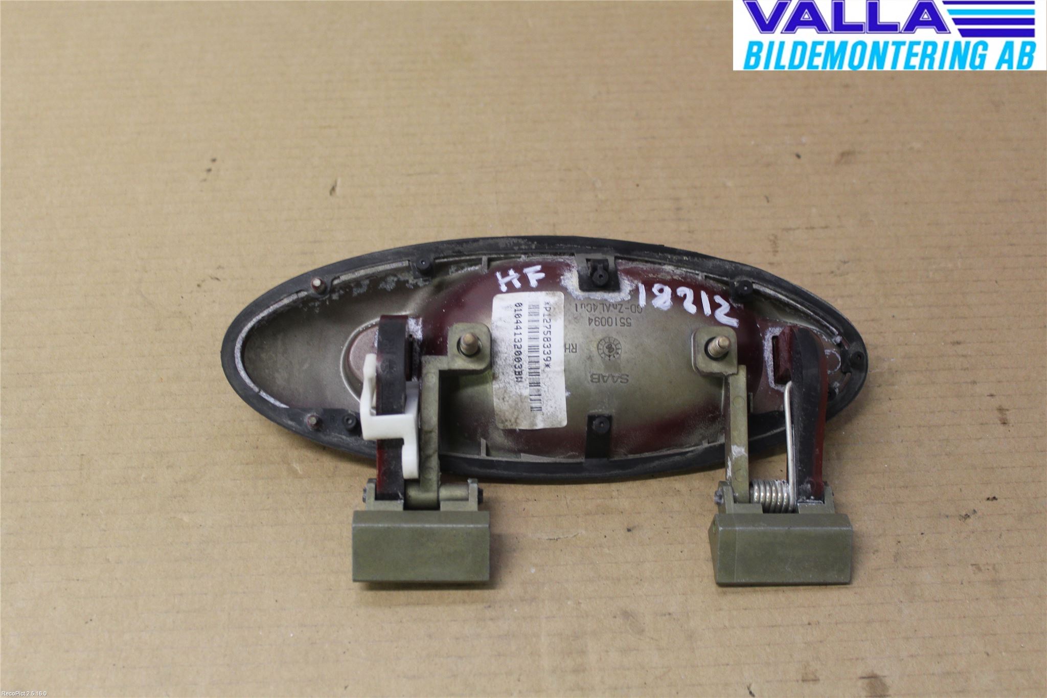 Saab 9-5     06-10 Dörrhandtag Yttre Hö