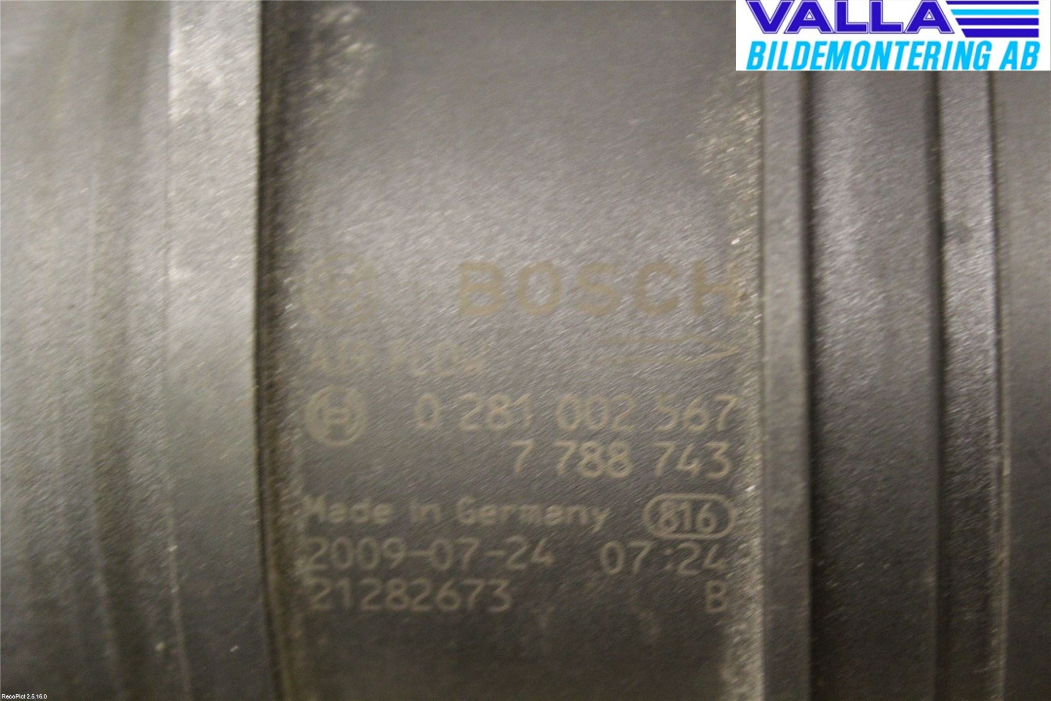 BMW 1 E87/81 5D/3D 03-11 Injluftmassamätare