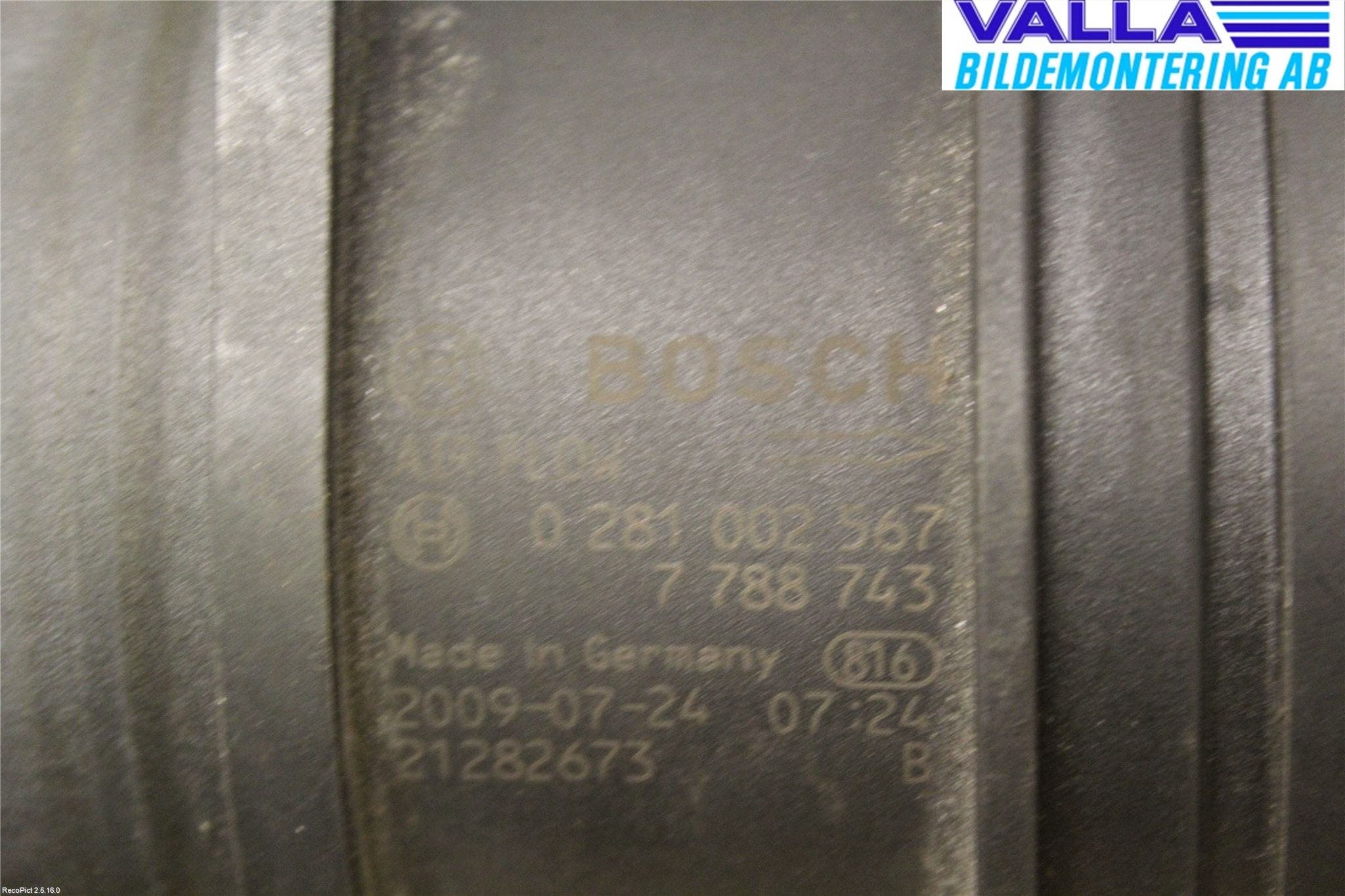 BMW 1 E87/81 5D/3D 03-11 Injluftmassamätare