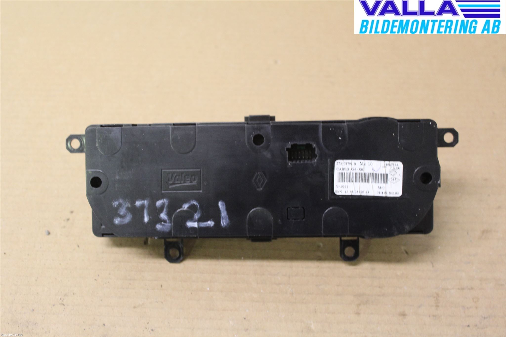 Renault CLIO IV 12-16 Värmereglage