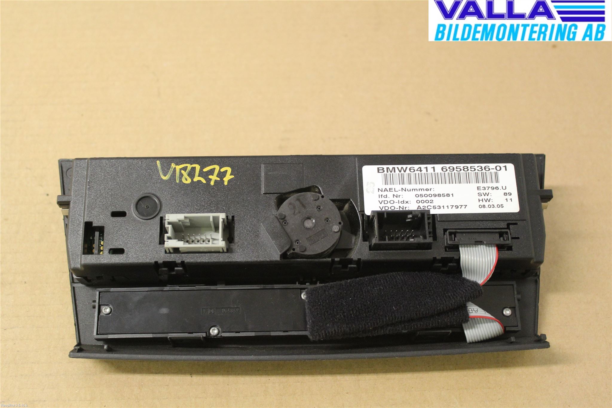 BMW 3 E90/91 SED/TOU 05-12 Värmereglage