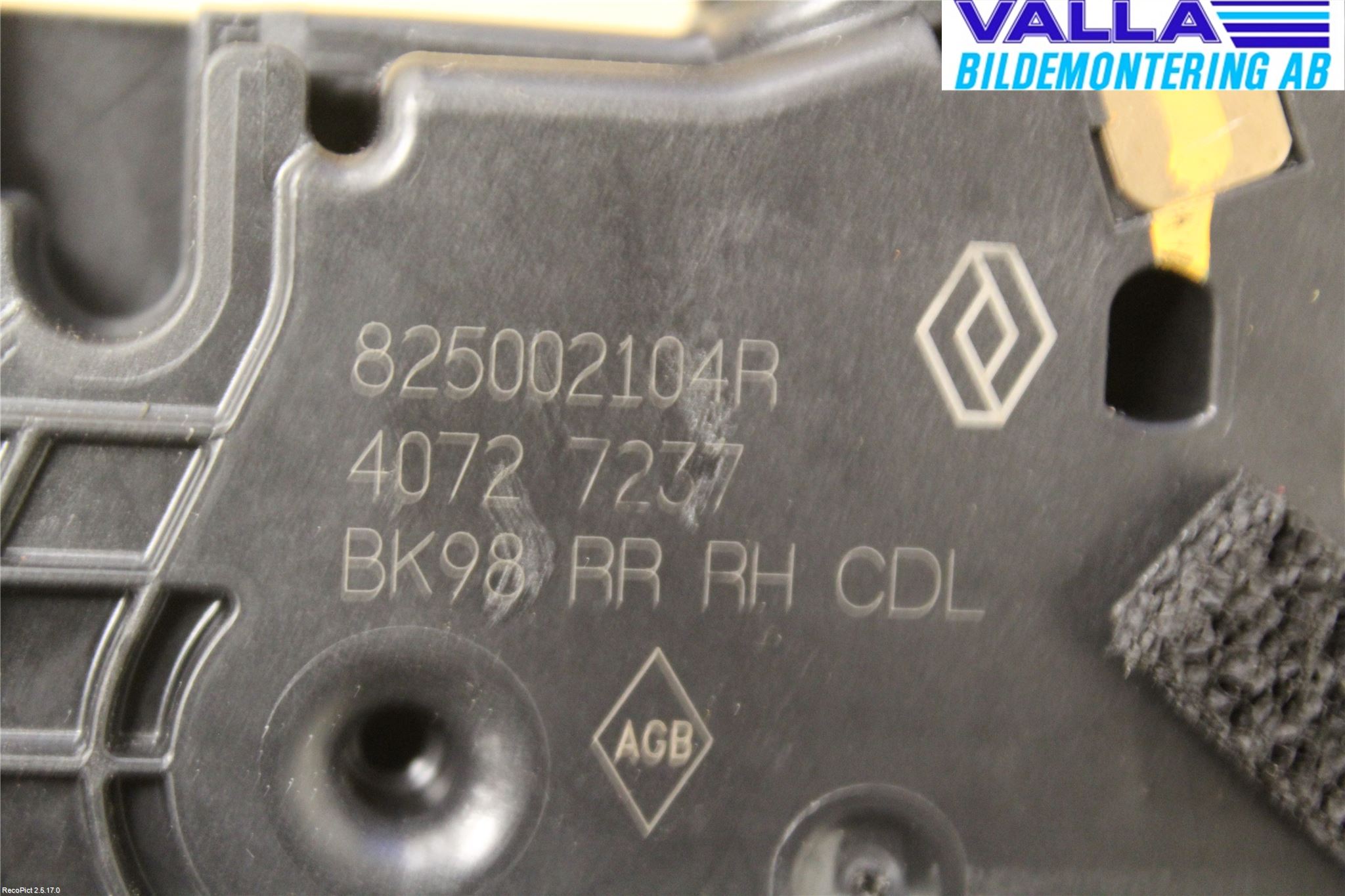 Renault CLIO IV 12-16 Låskista-Dörrlås