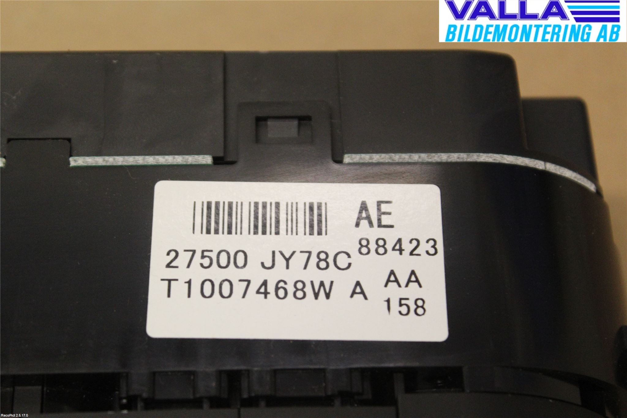 Renault KOLEOS I 08-10 Värmereglage