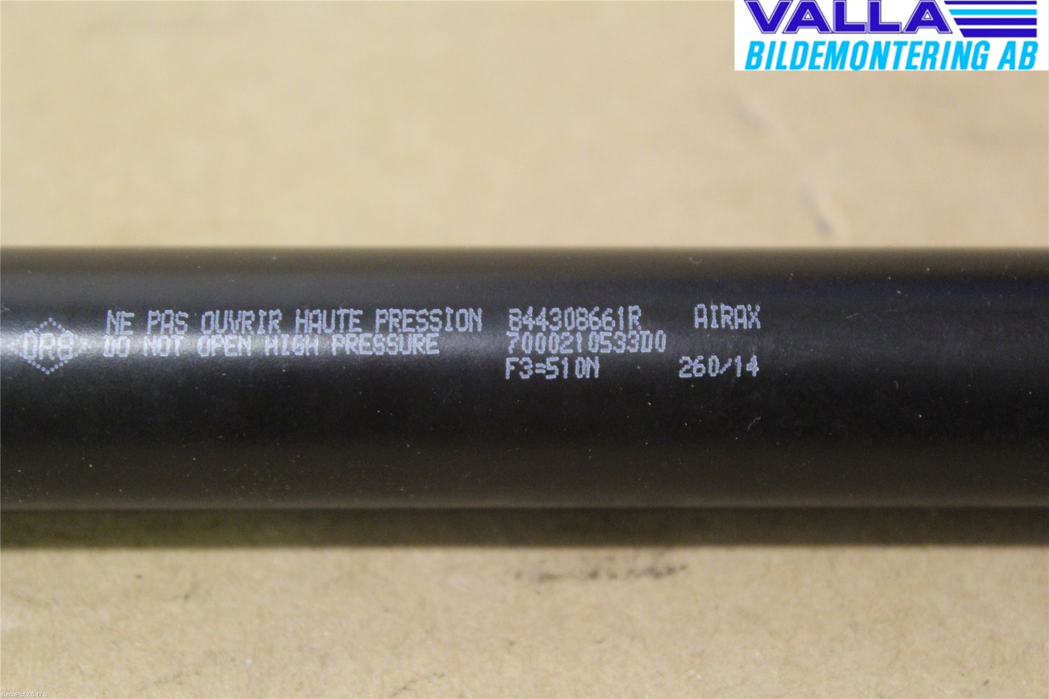 Renault CLIO IV 12-16 Gasfjäder Baklucka