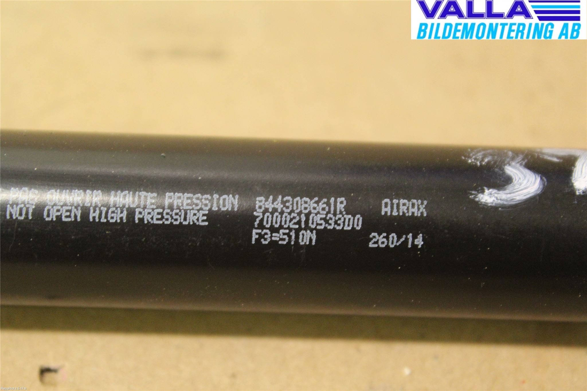 Renault CLIO IV 12-16 Gasfjäder Baklucka