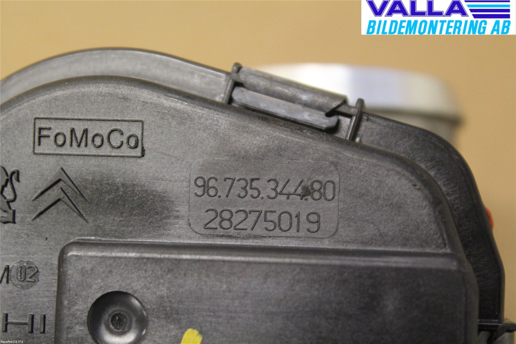 Volvo V40 12-19 Injspjällhus