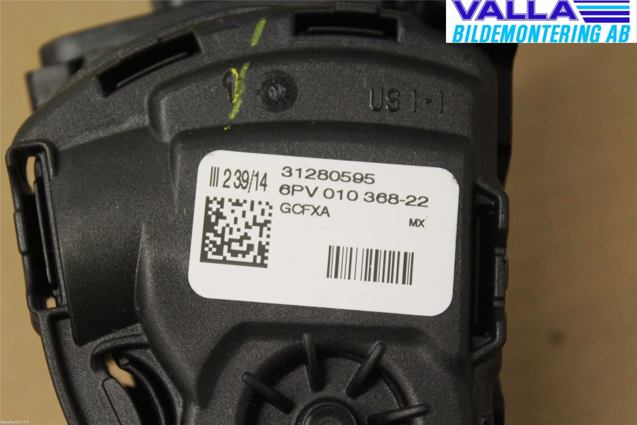 Volvo V40 12-19 Gaspedal