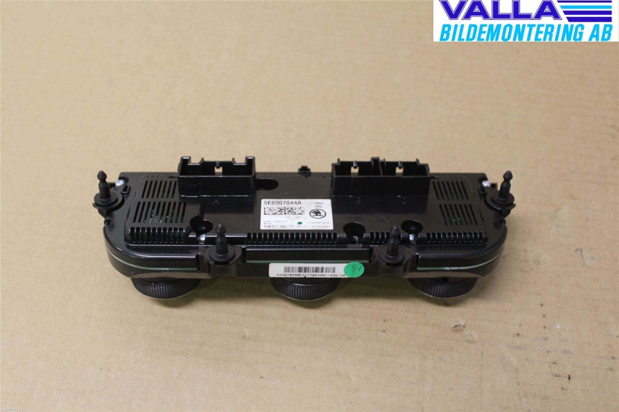 Skoda OCTAVIA (5E) 13-20 Värmereglage