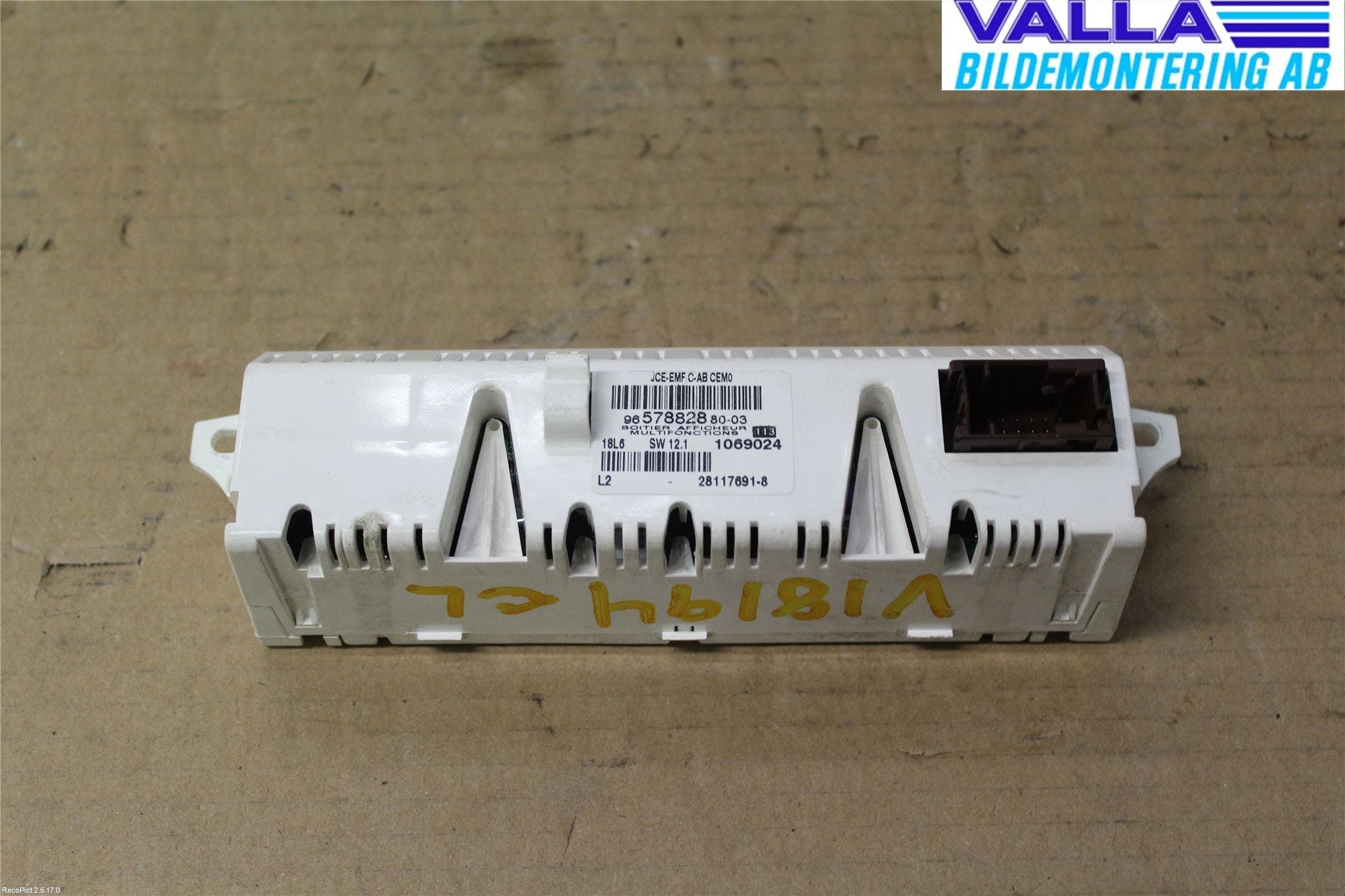 Citroen C4 I 05-10 Kontrolldisplay