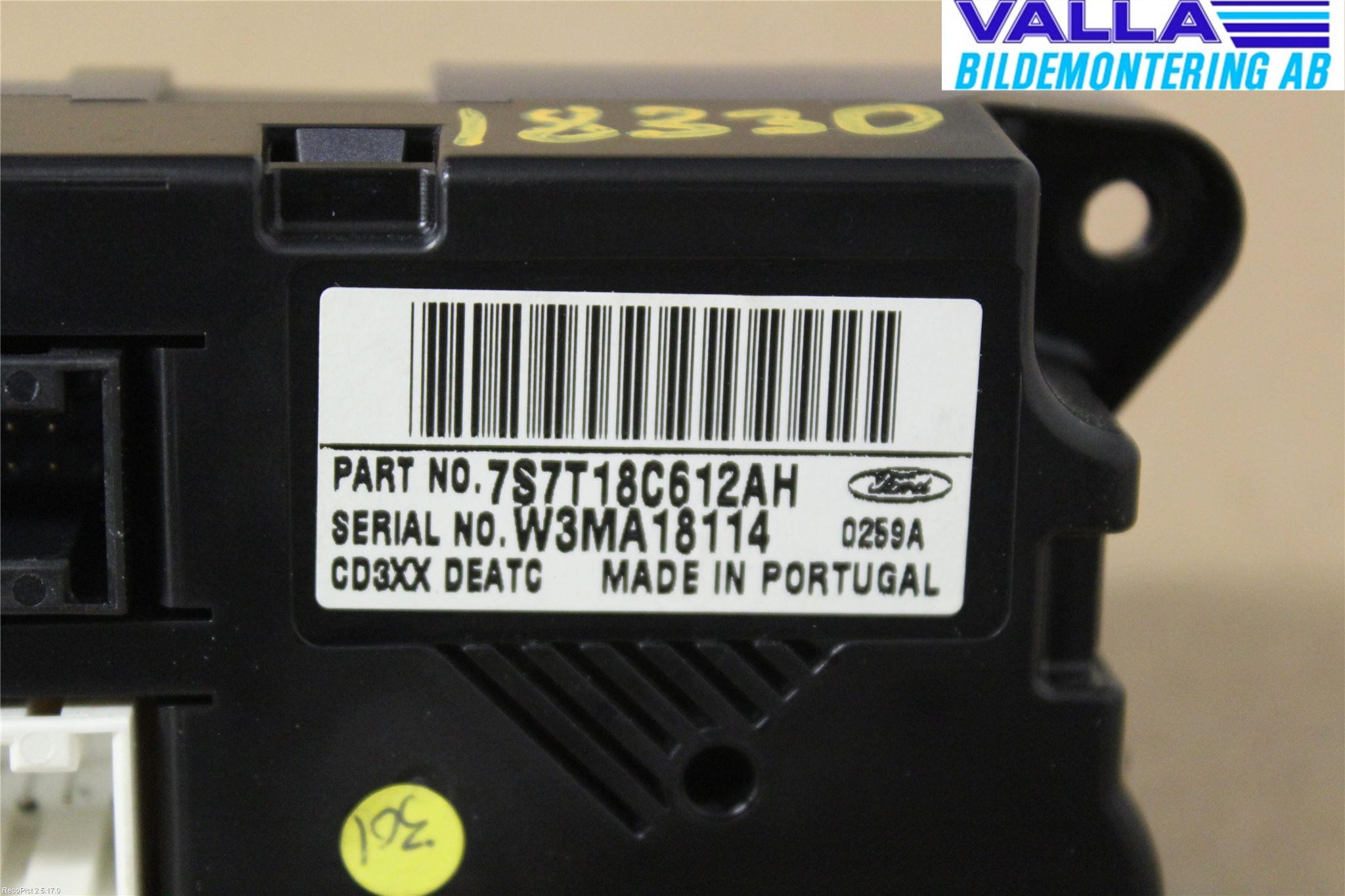 Ford MONDEO 07-15 Värmereglage