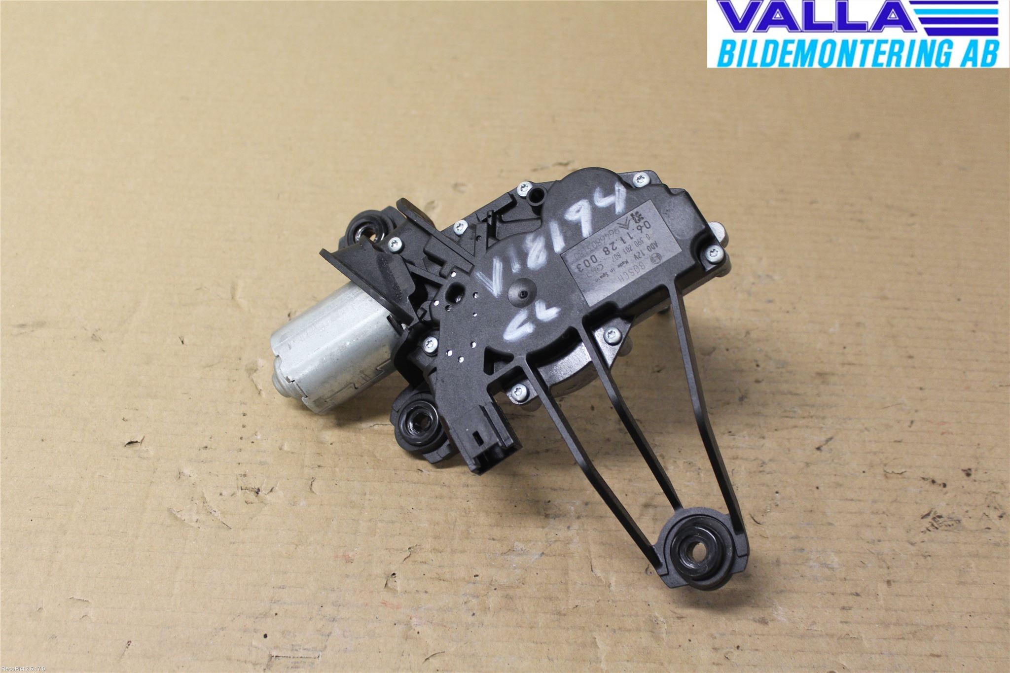 Citroen C4 I   05-10 Torkarmotor Baklucka