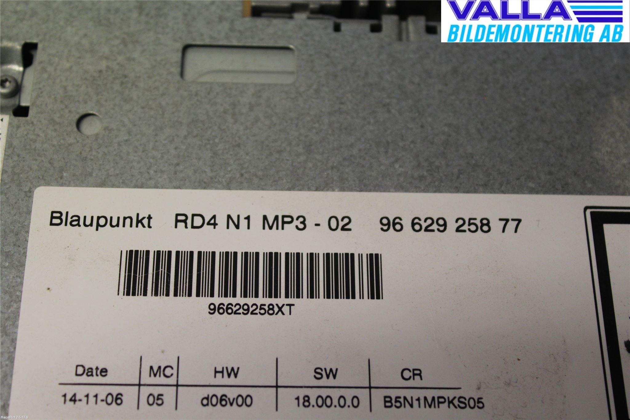 Citroen C4 I   05-10 Cd Radio - Multimediapanel