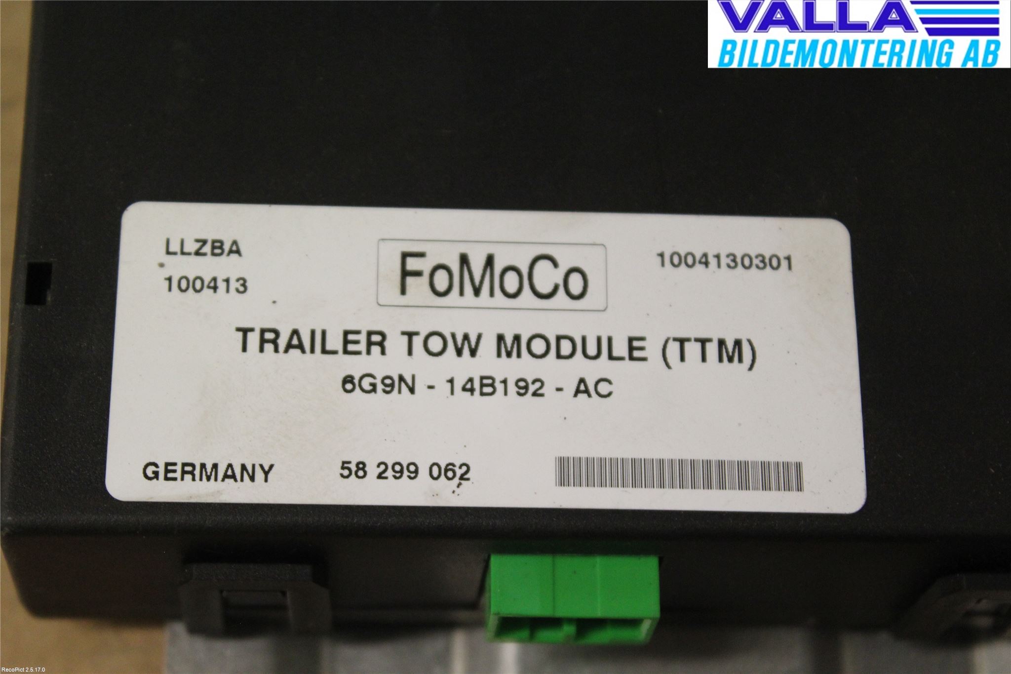 Ford MONDEO 07-15 Styrenhet Dragkrok