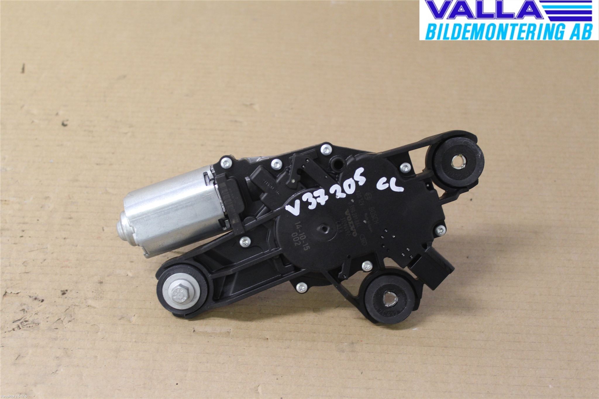 Volvo V40 12-19 Torkarmotor Baklucka