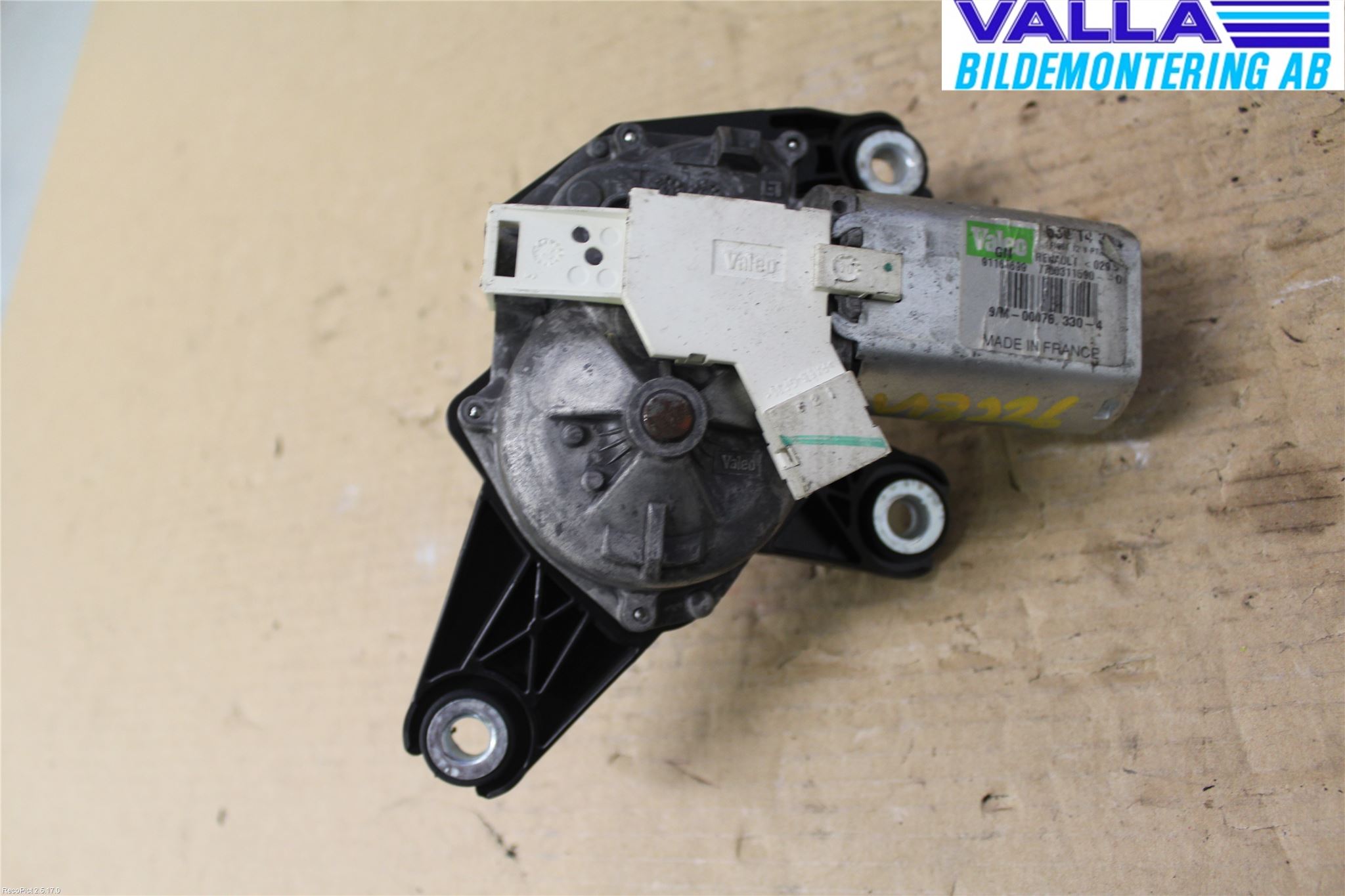 Renault TRAFIC   02-14 Torkarmotor Baklucka
