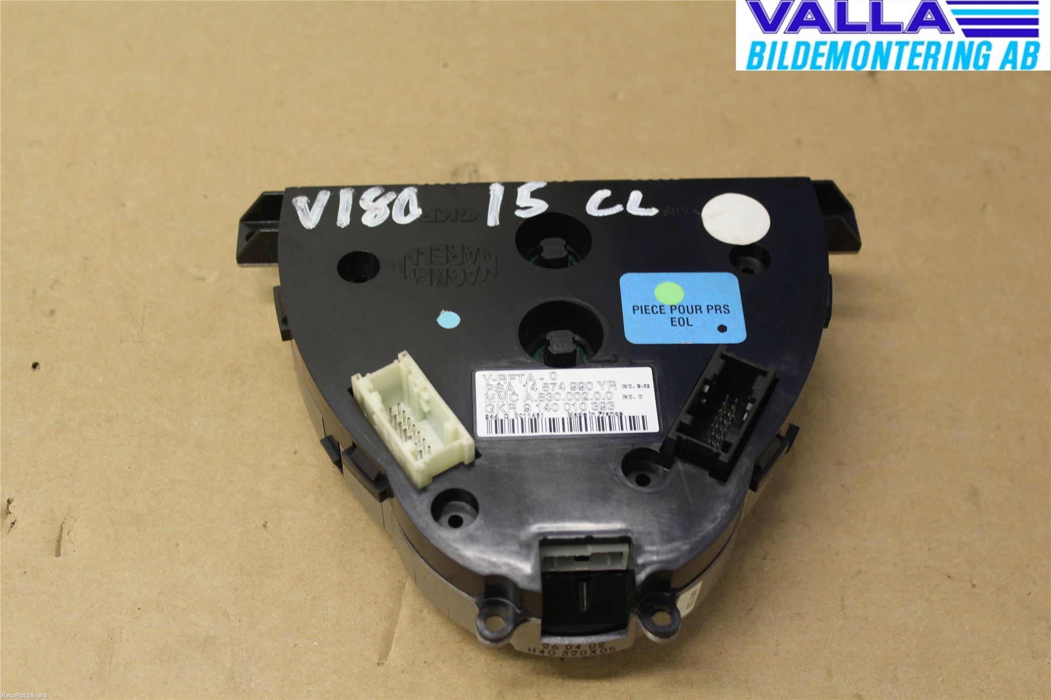 Citroen C8 Värmereglage