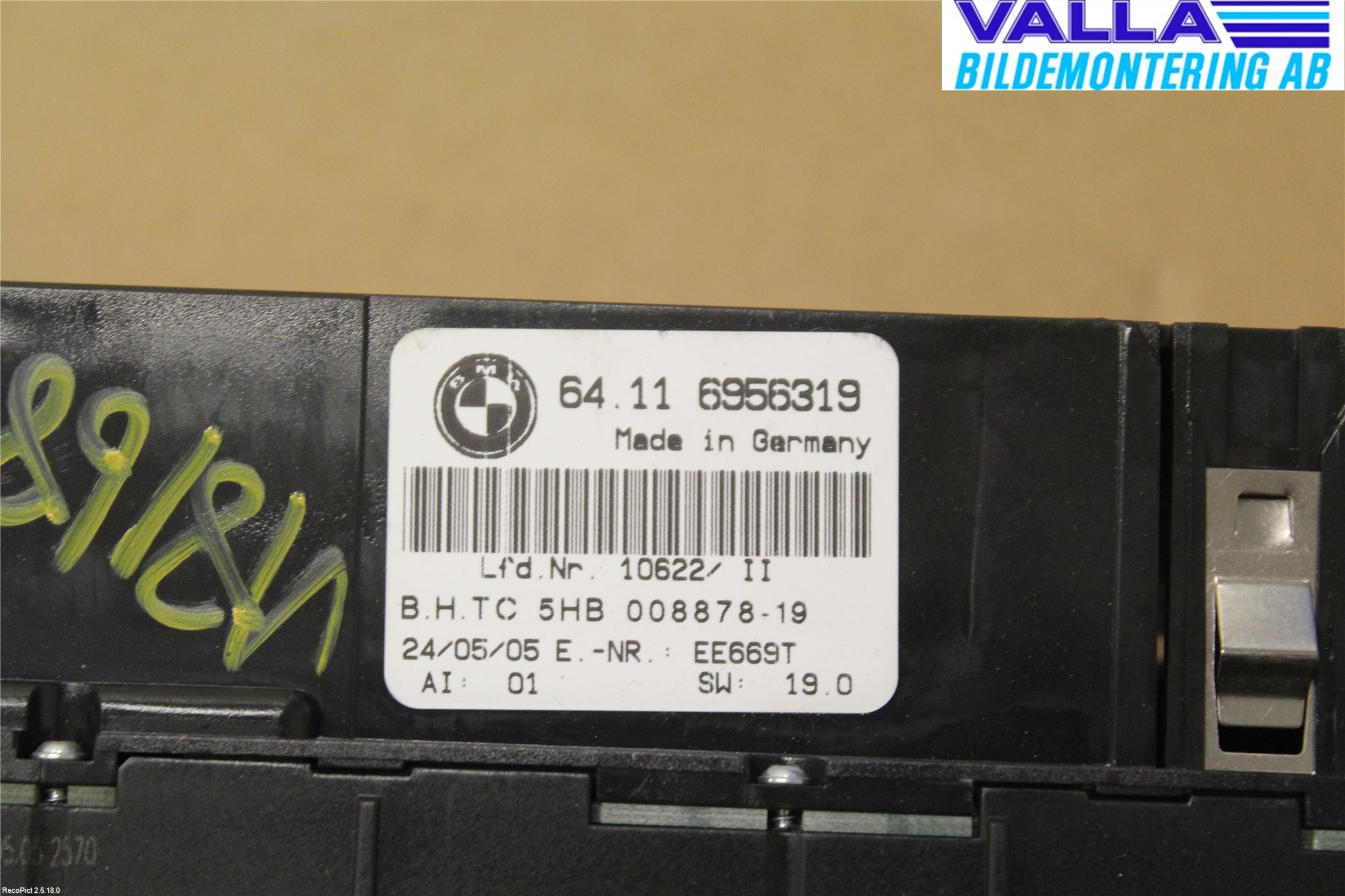 BMW 3 E46      98-05 Värmereglage