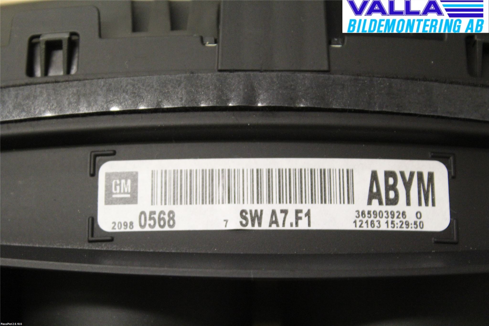 Opel INSIGNIA 09-16 Instrument Komb