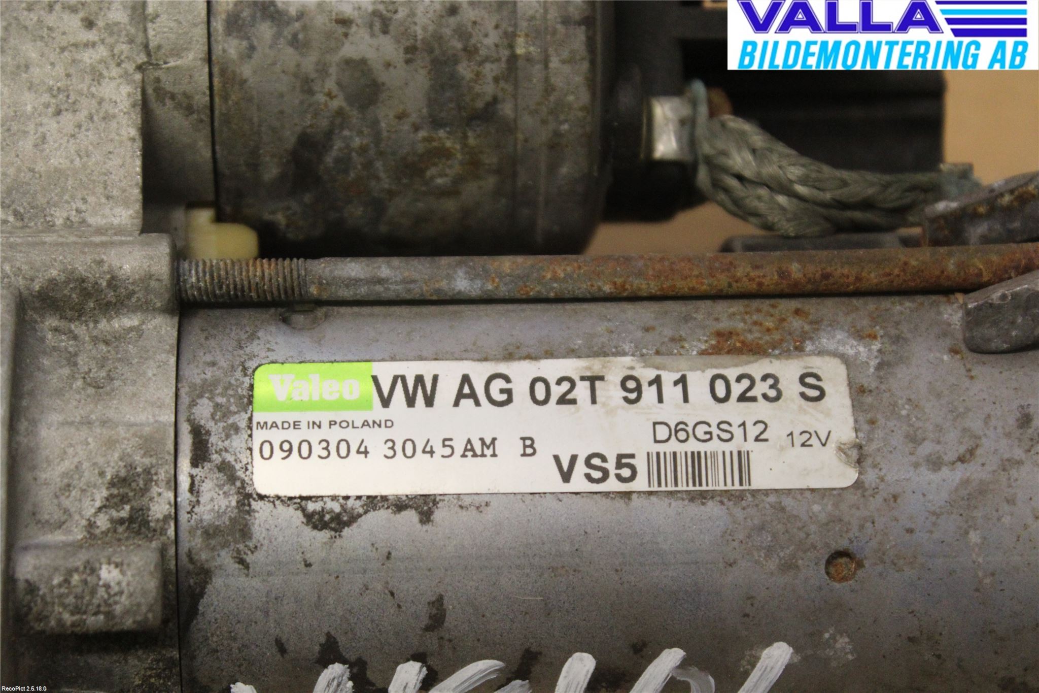 Volkswagen VW GOLF V 04-09 Startmotor