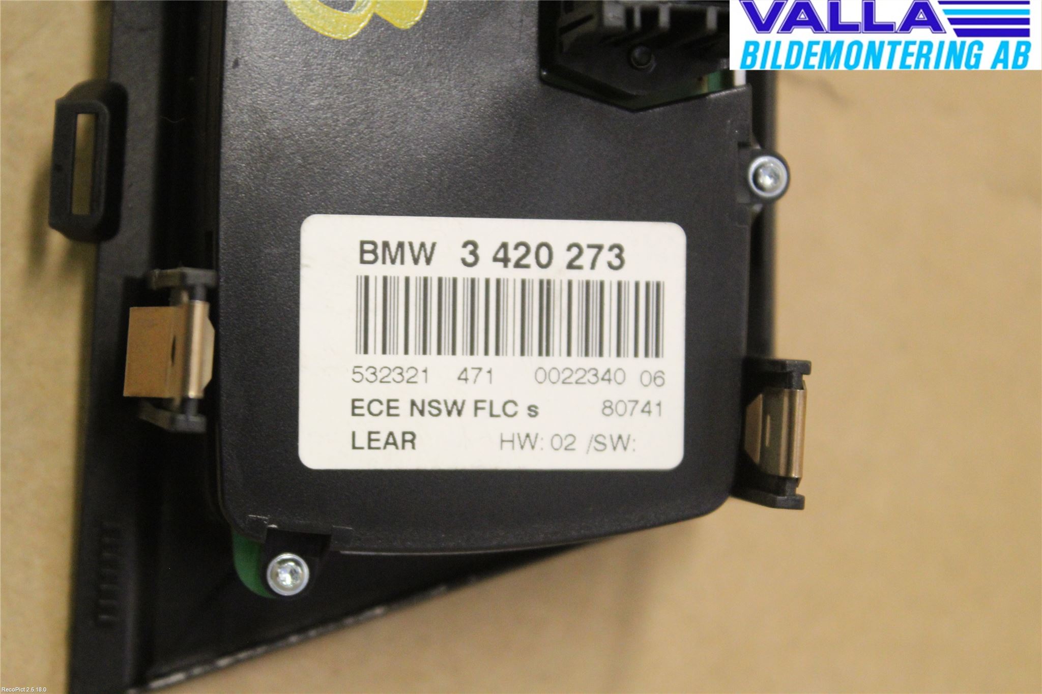 BMW X3 E83     03-10 Strömställare Ljus