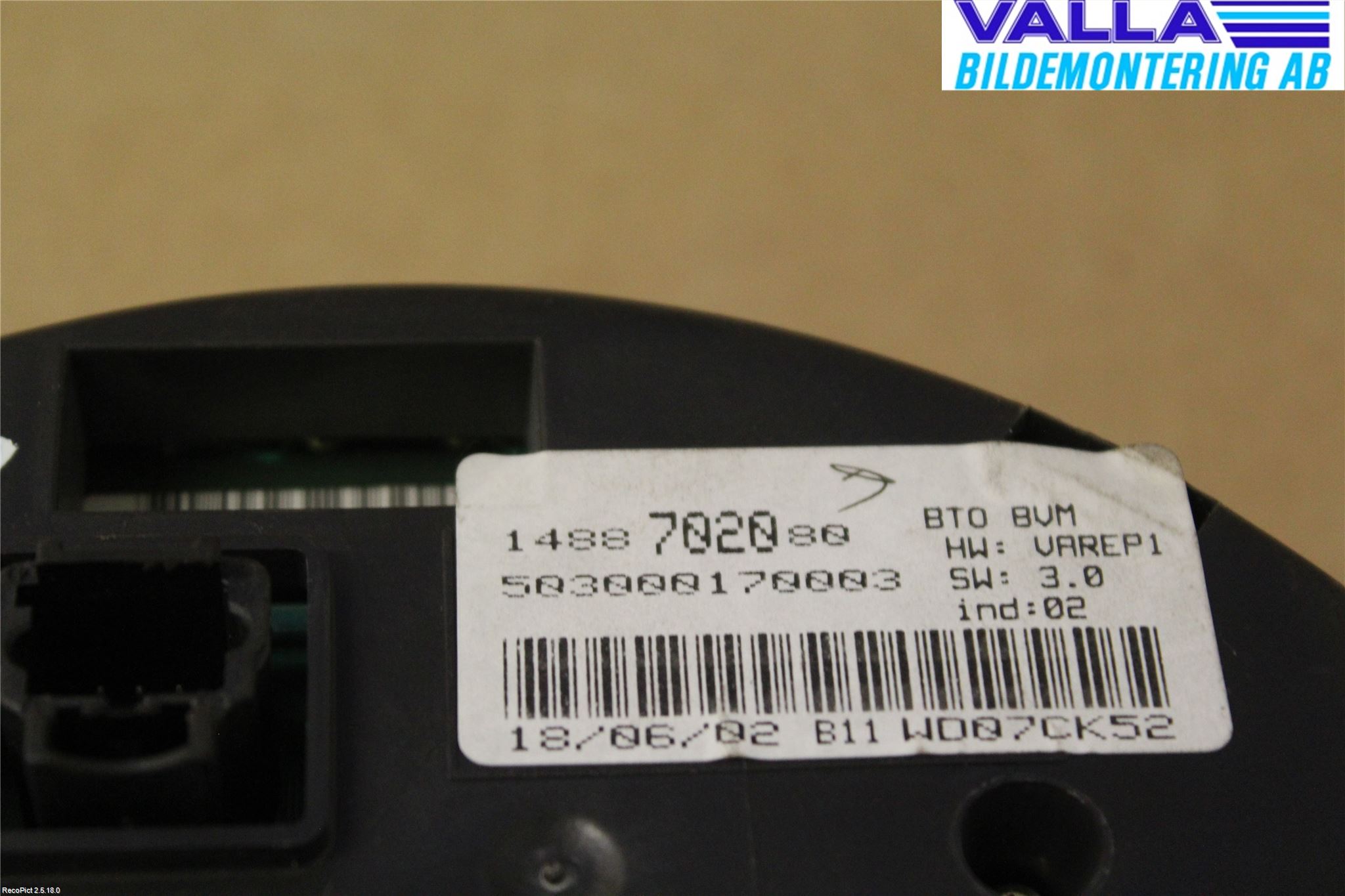 Citroen C8 Instrument Övrigt