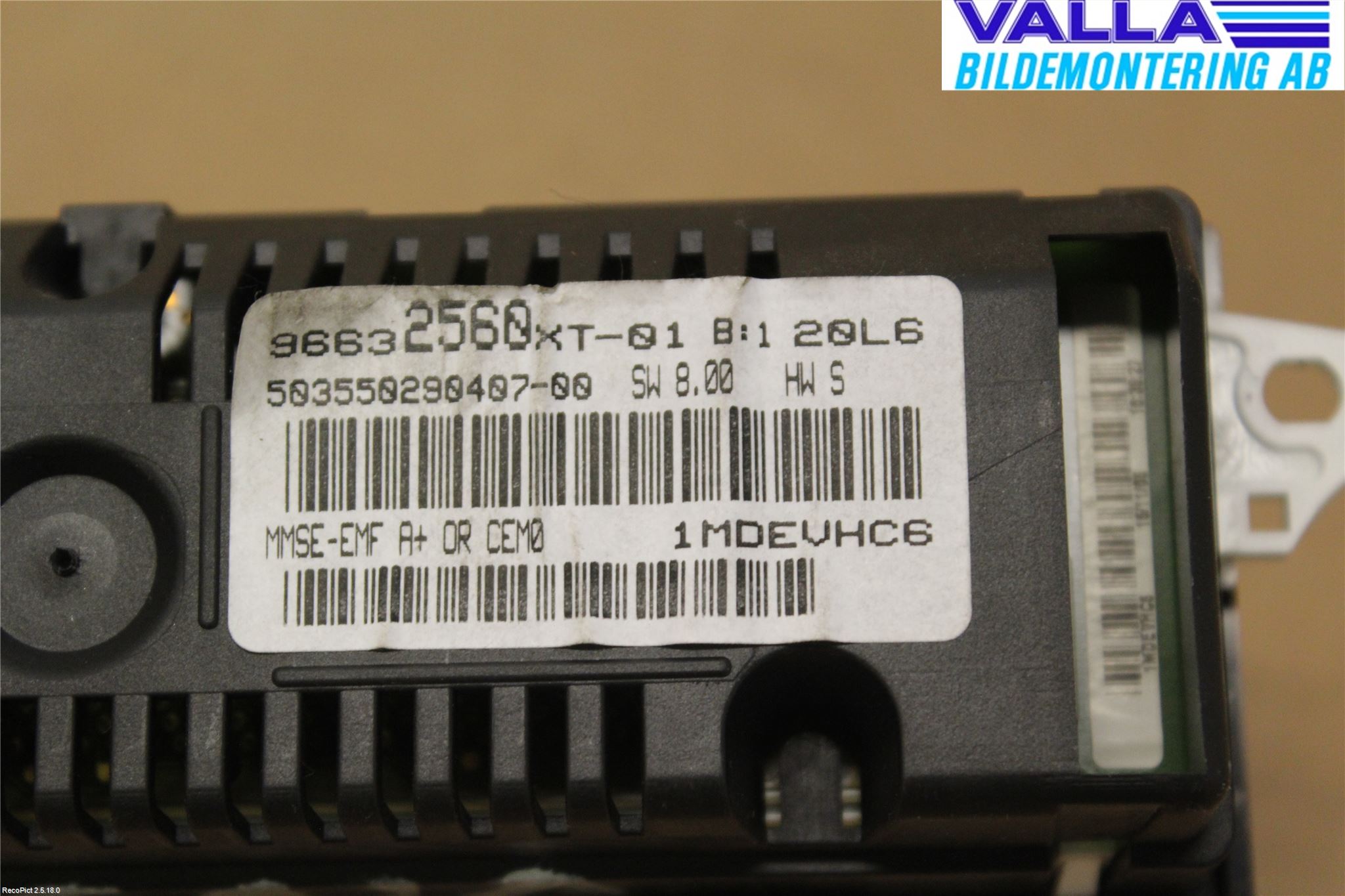 Citroen C3 05-10 Multifunktionsdisplay