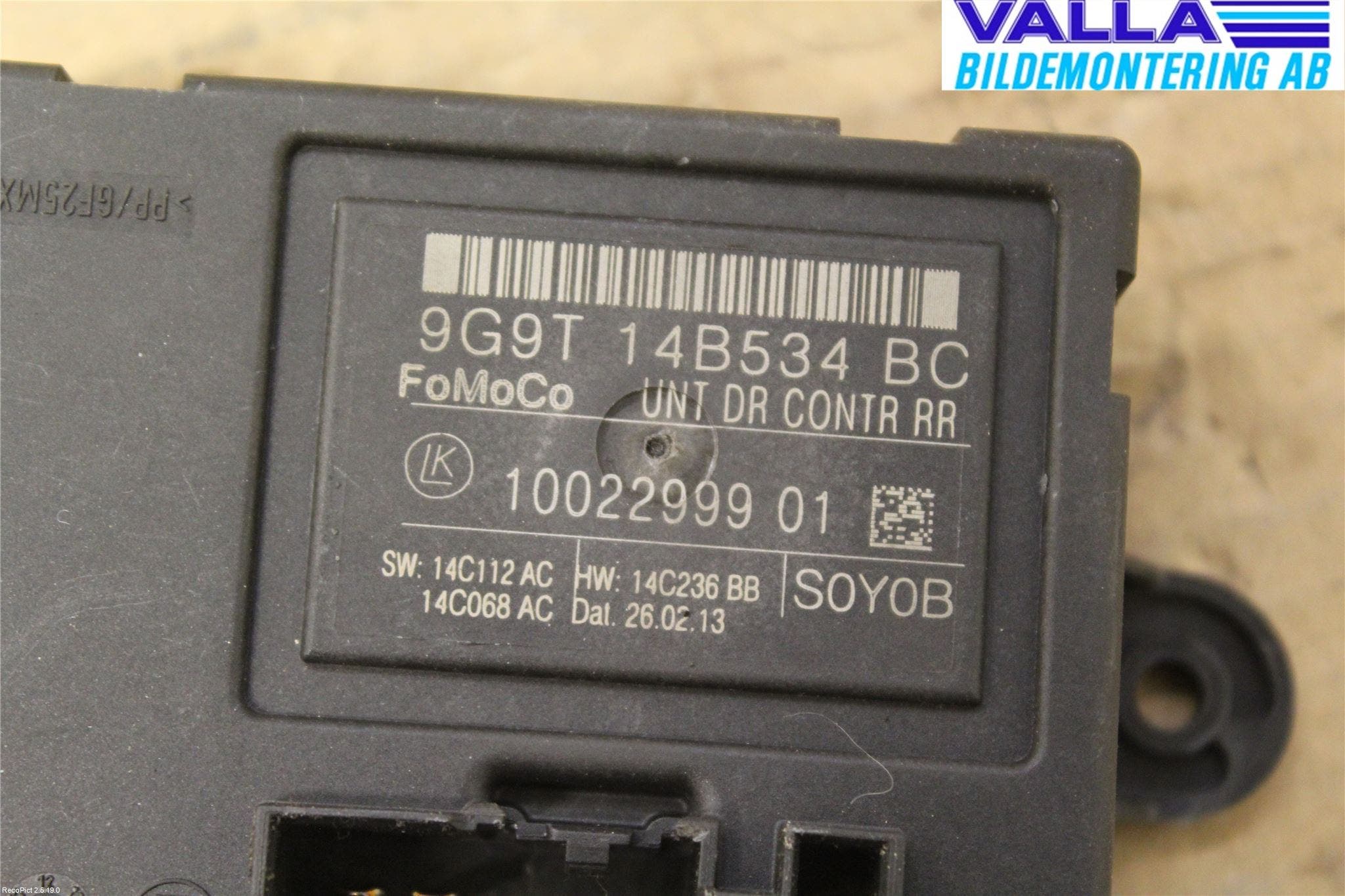 Volvo V70 08-13 Styrenhet Dörr