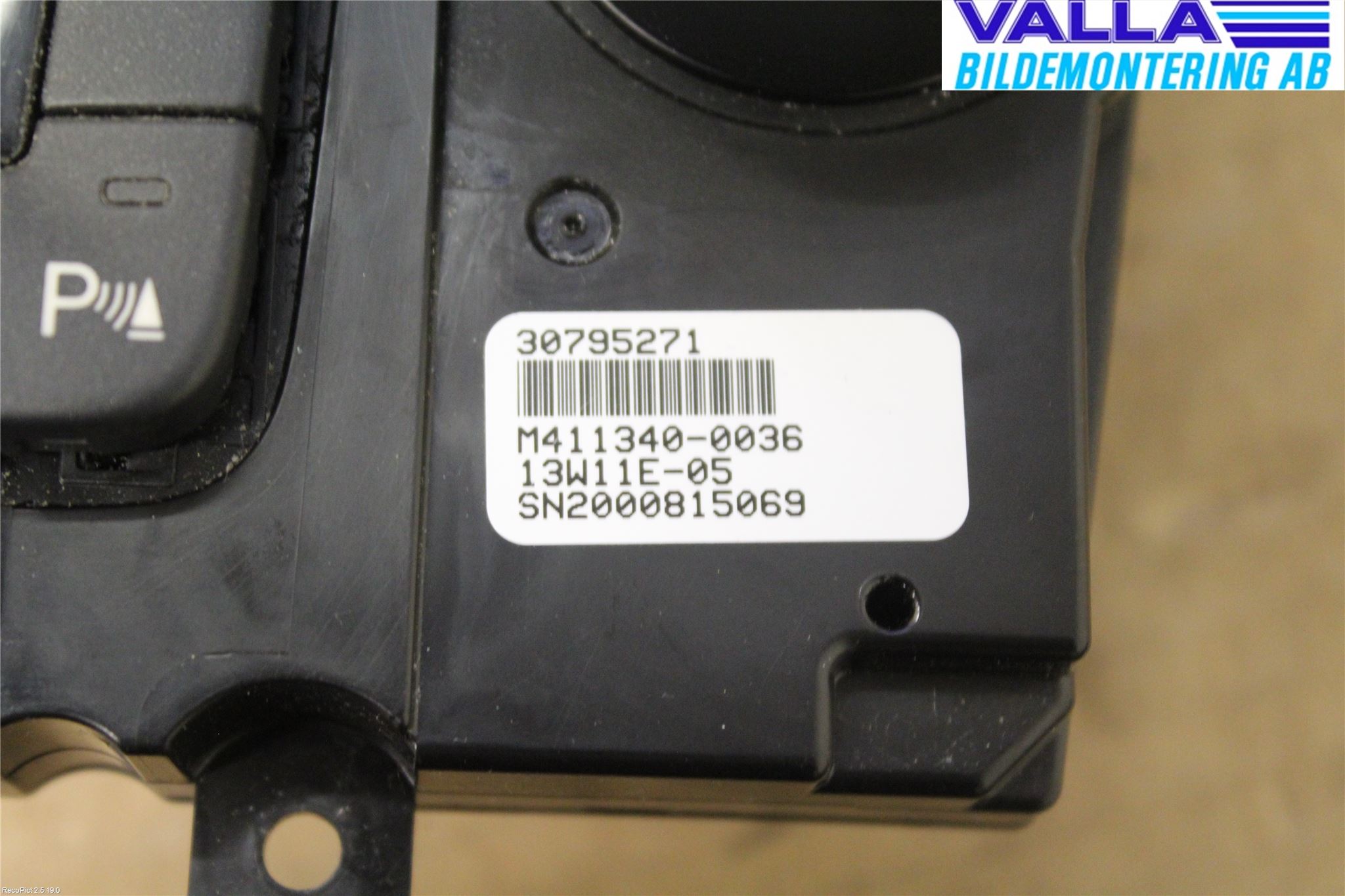 Volvo V70 08-13 Värmereglage