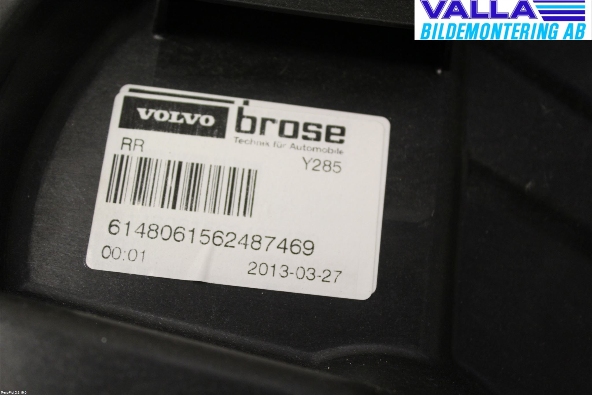 Volvo V70 08-13 Fönsterhiss El Kompl