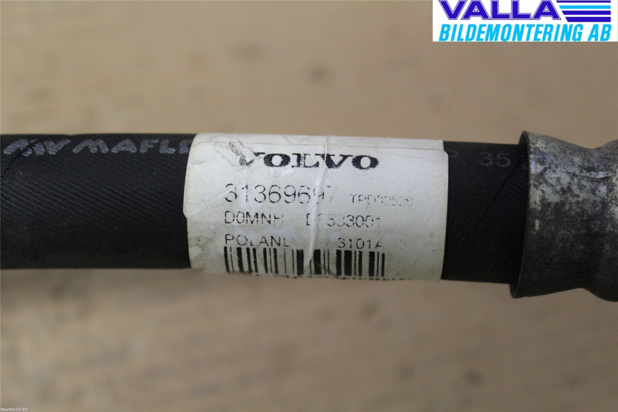 Volvo V70 08-13 Ac Slang-Rör