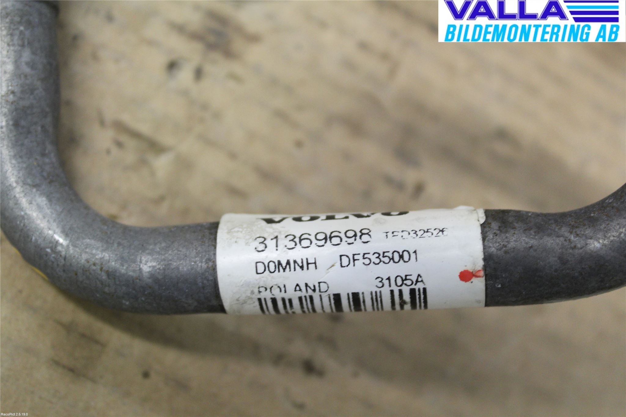 Volvo V70 08-13 Ac Slang-Rör