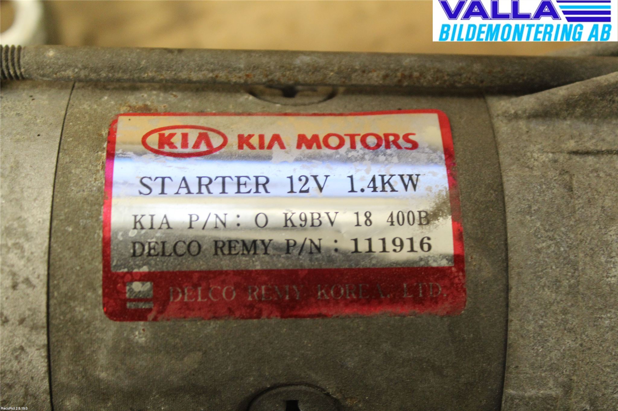 Kia CARNIVAL Startmotor