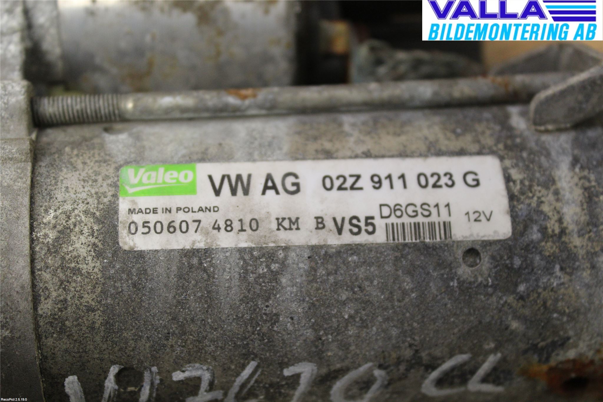 Volkswagen VW PASSAT 05-11 Startmotor