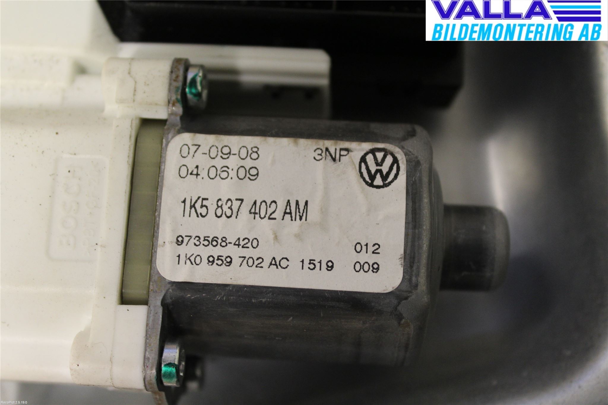 Volkswagen VW GOLF V 04-09 Fönsterhiss El Kompl