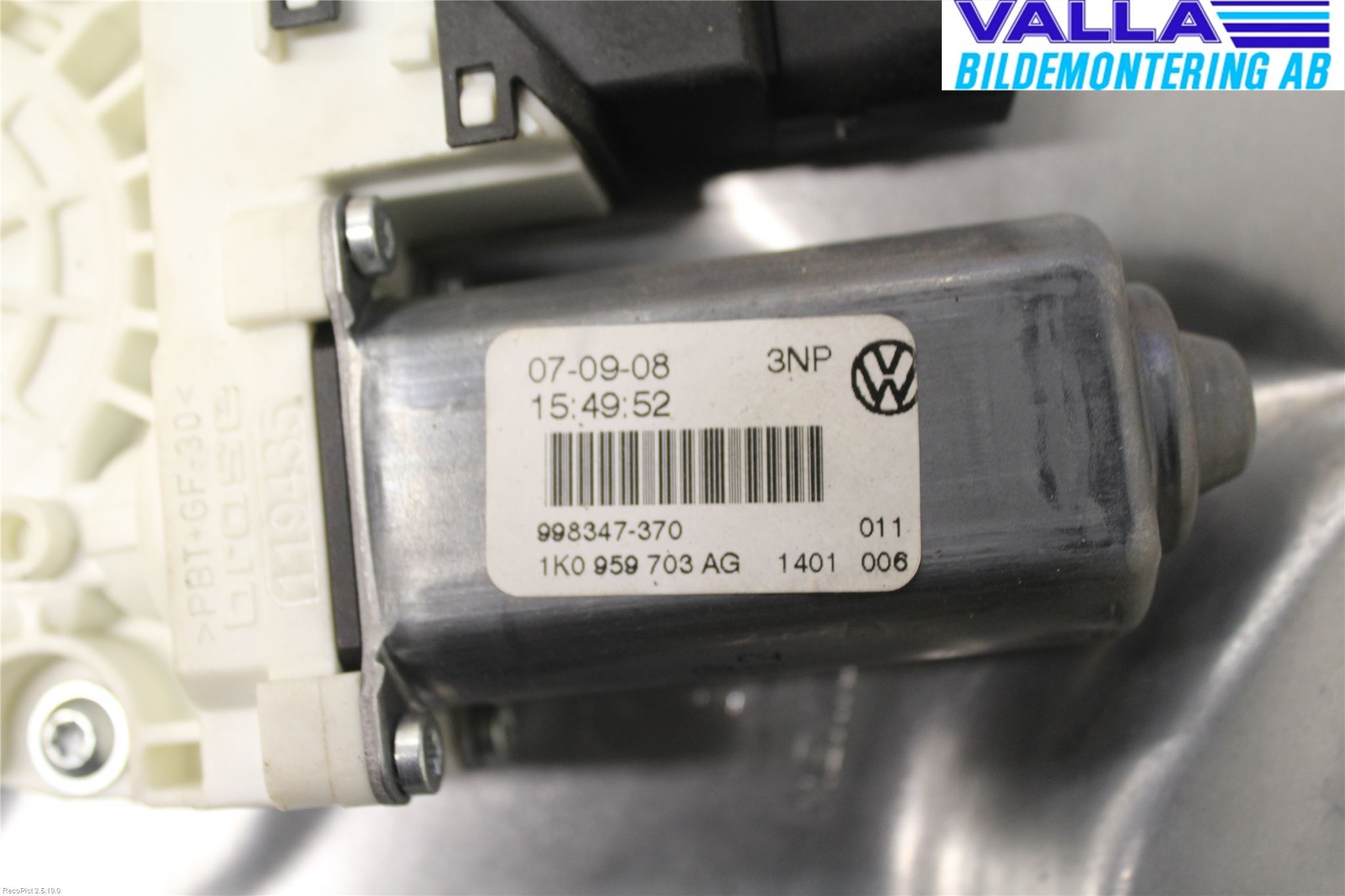 Volkswagen VW GOLF V 04-09 Fönsterhiss El Kompl