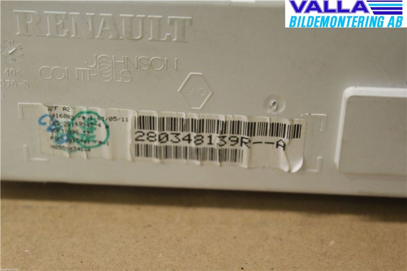 Renault CLIO III  09-12 Kontrolldisplay