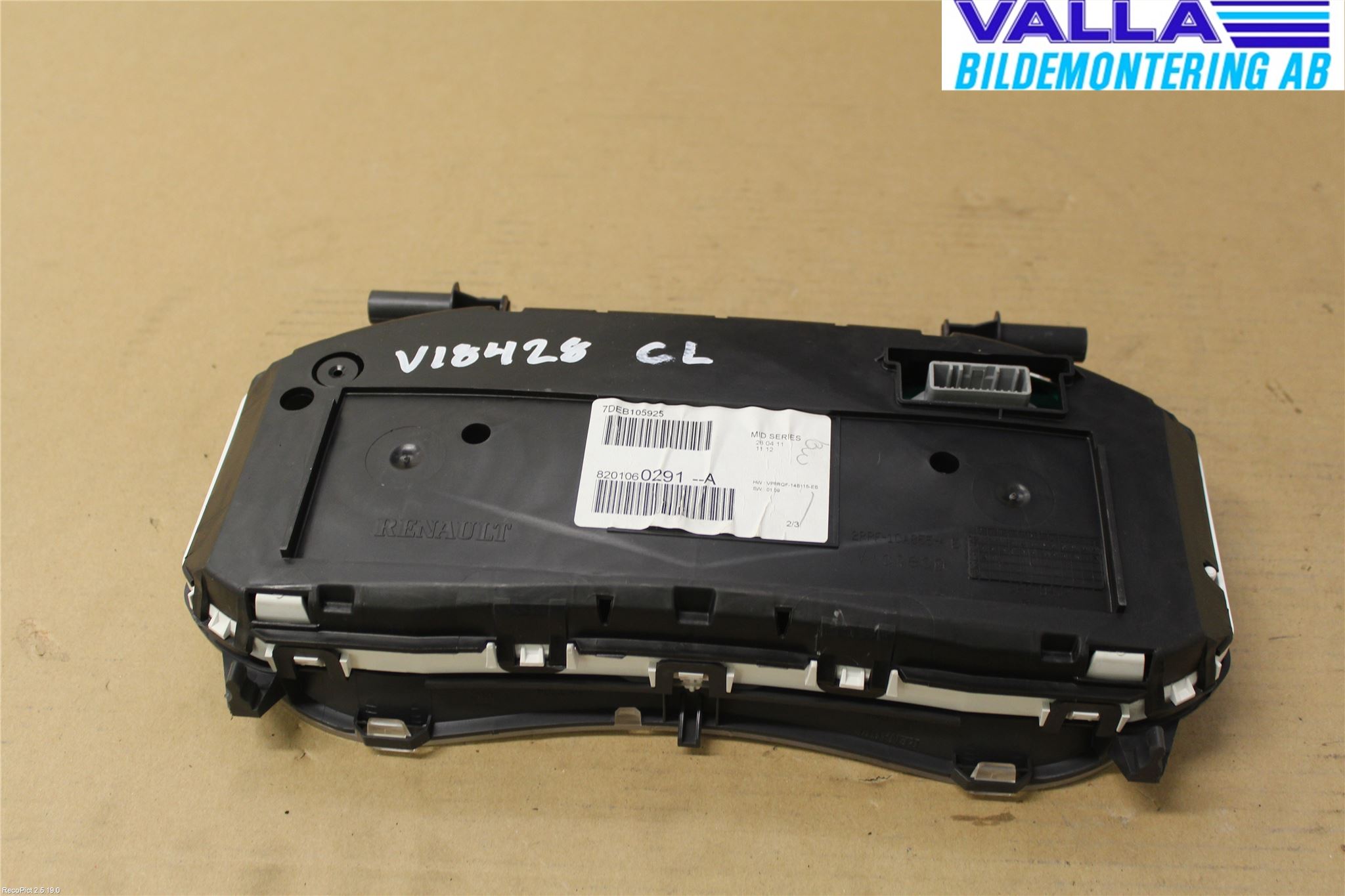 Renault CLIO III  09-12 Instrument Komb