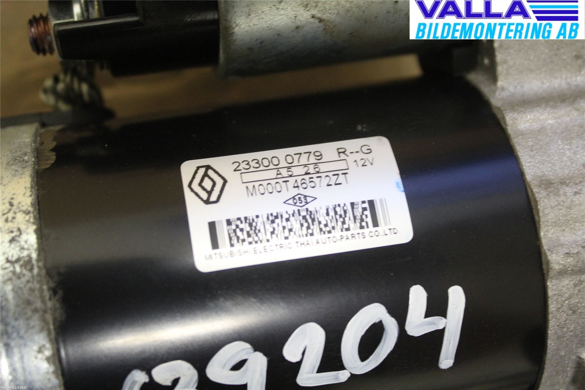 Dacia SANDERO/STEPWAY 13-20 Startmotor