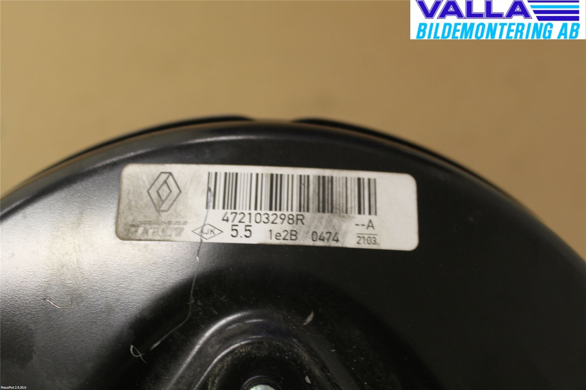 Dacia SANDERO/STEPWAY 13-20 Bromsservo