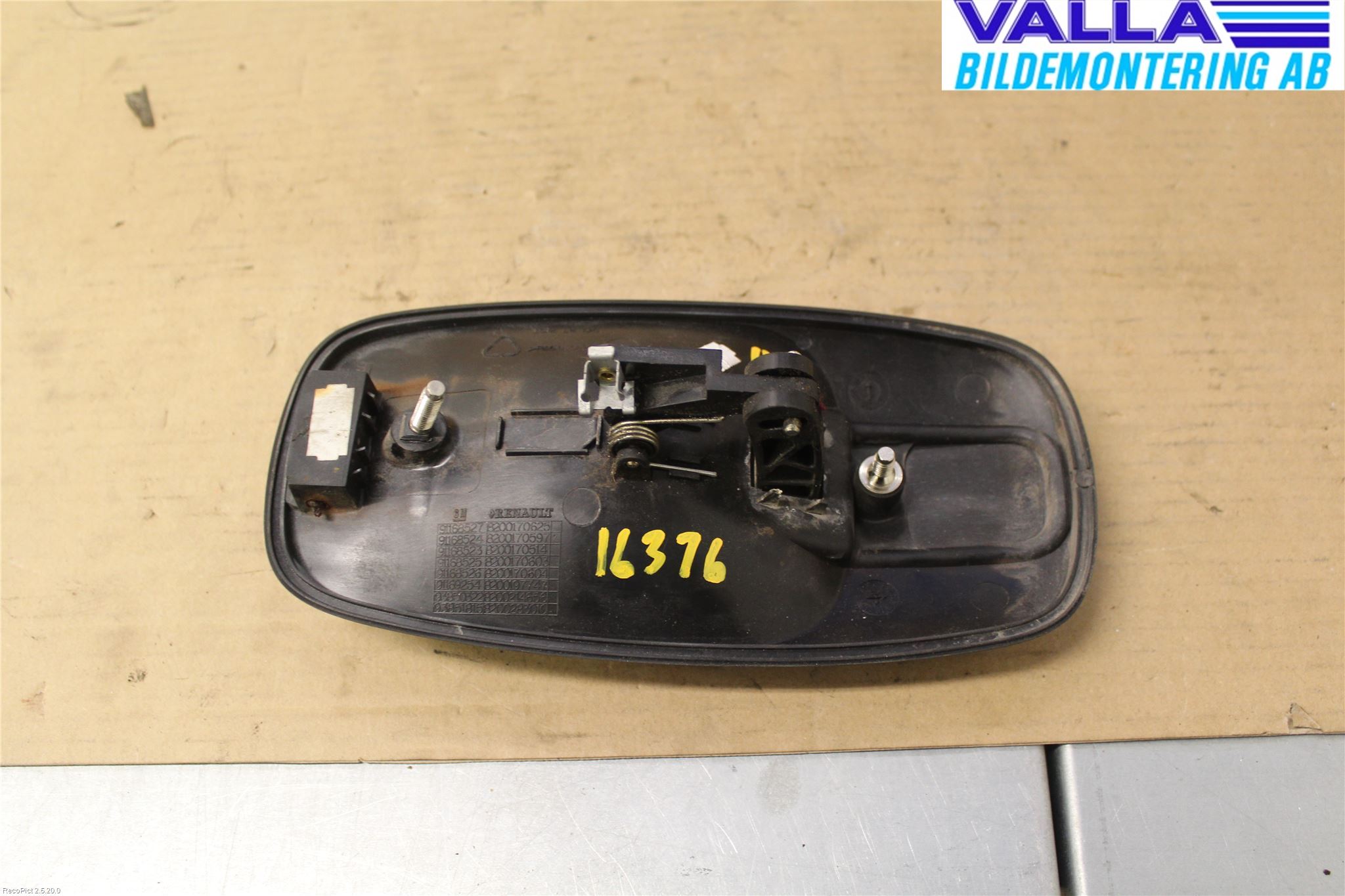 Opel VIVARO 01-14 Dörrhandtag Yttre Hö