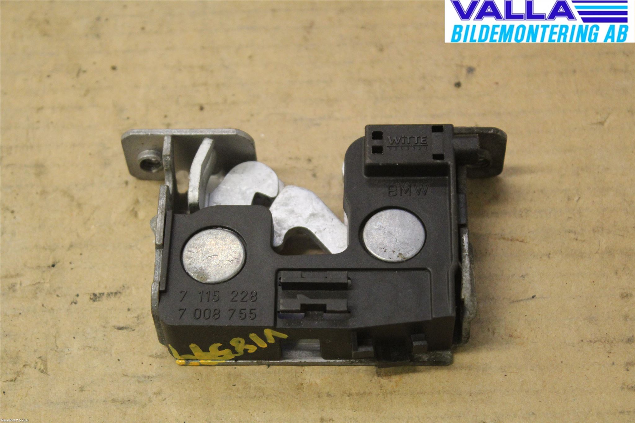 BMW 3 E90/91 SED/TOU 05-12 Huvlås