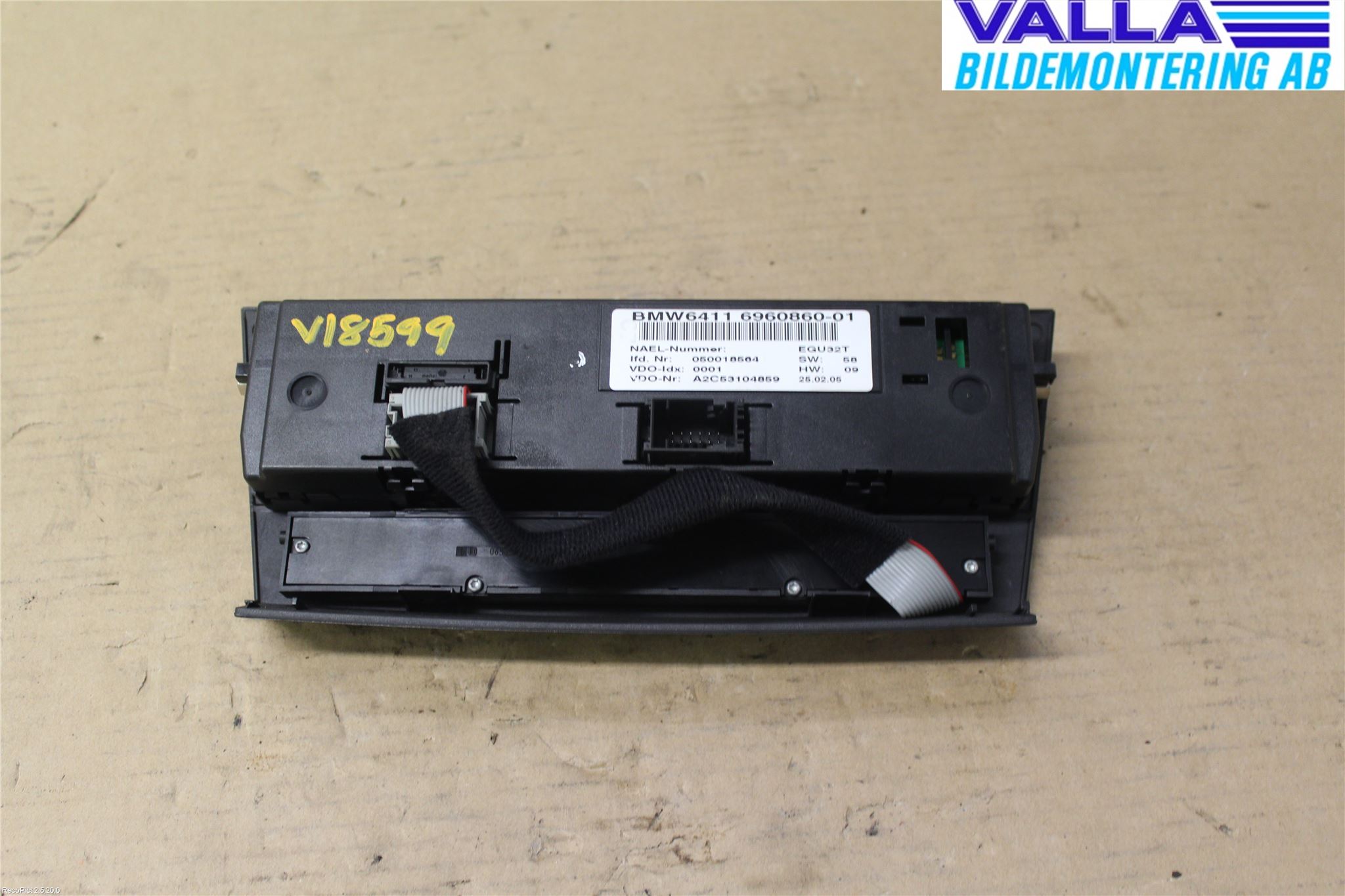 BMW 3 E90/91 SED/TOU 05-12 Värmereglage