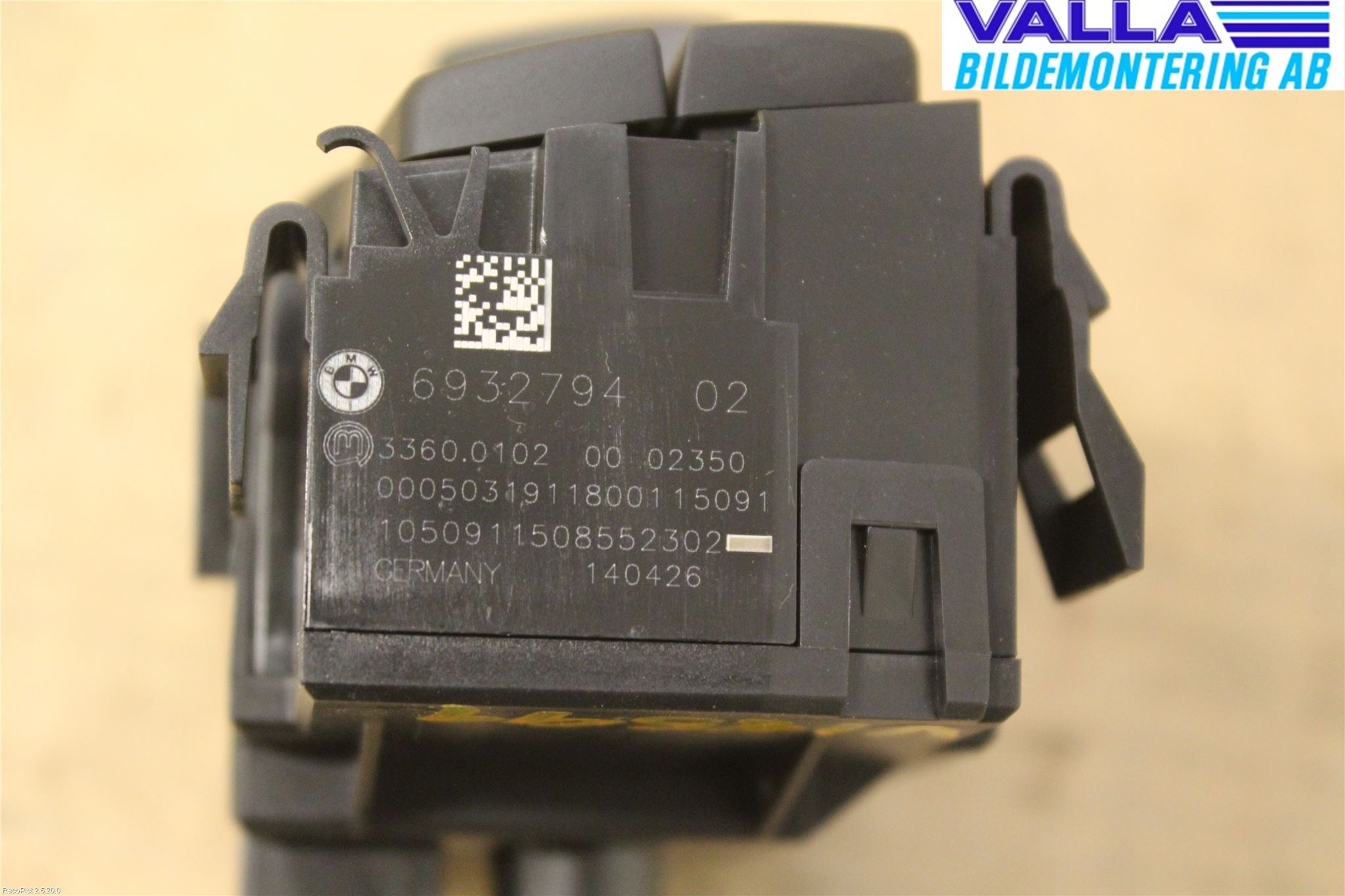 BMW 3 E90/91 SED/TOU 05-12 Strömställare Ljus