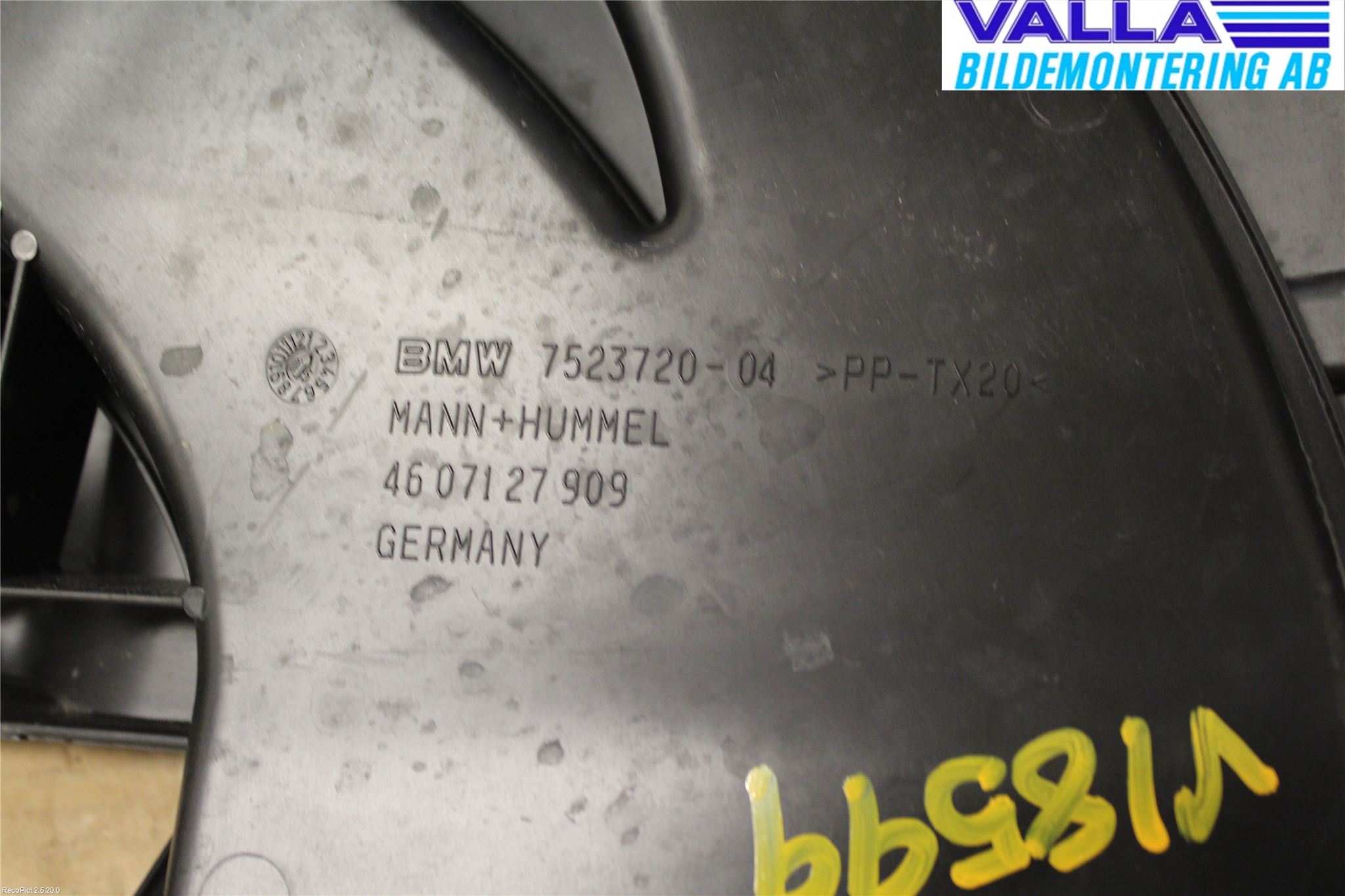 BMW 3 E90/91 SED/TOU 05-12 Injgummibälg-Slang