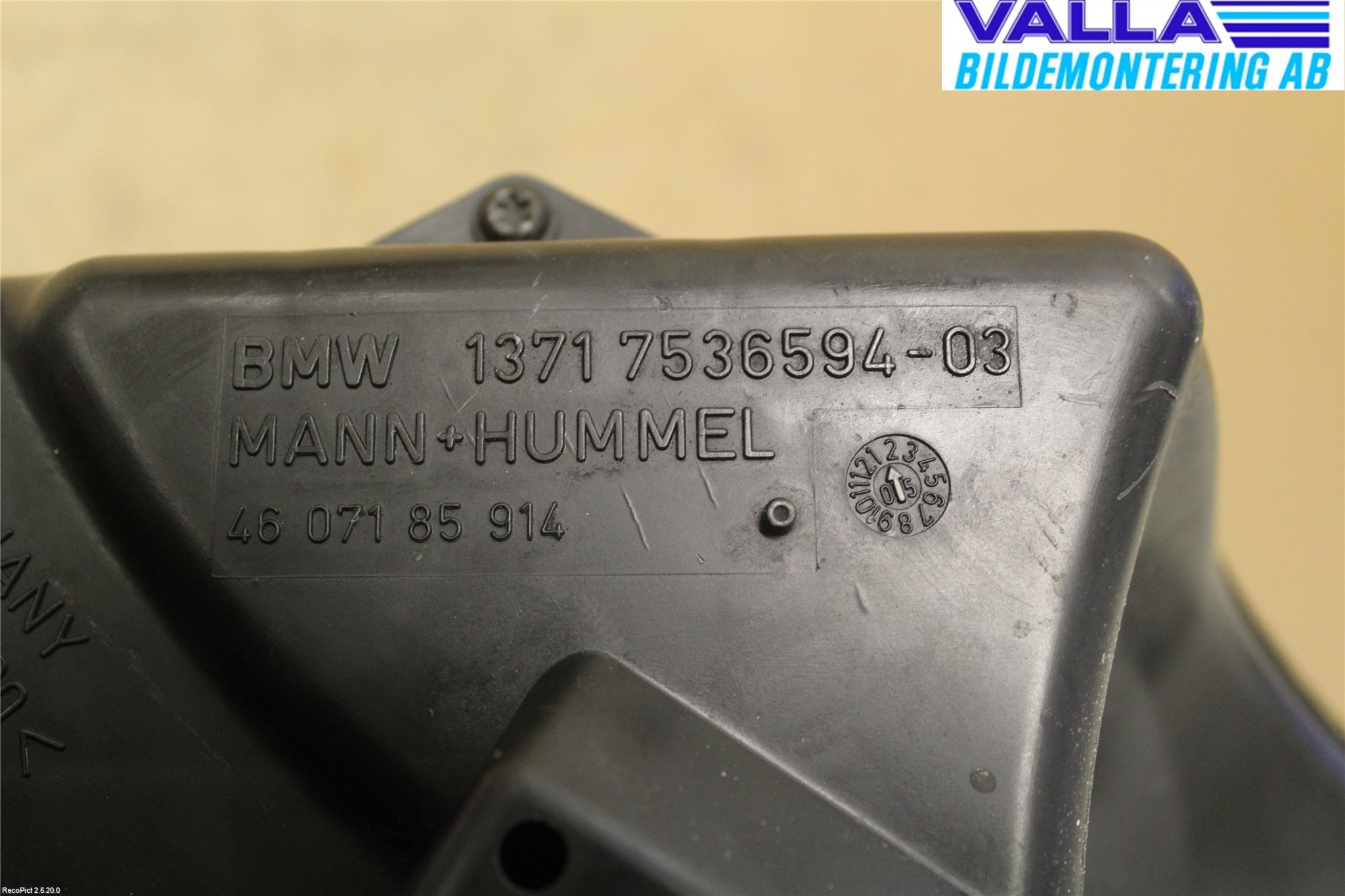 BMW 3 E90/91 SED/TOU 05-12 Luftrenare